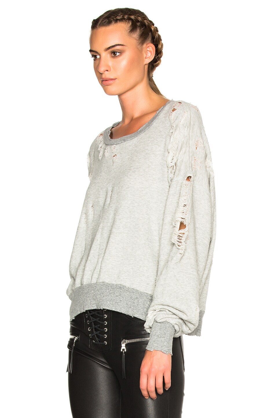 FWRD Exclusive Destroyed Oversize Crewneck Sweater