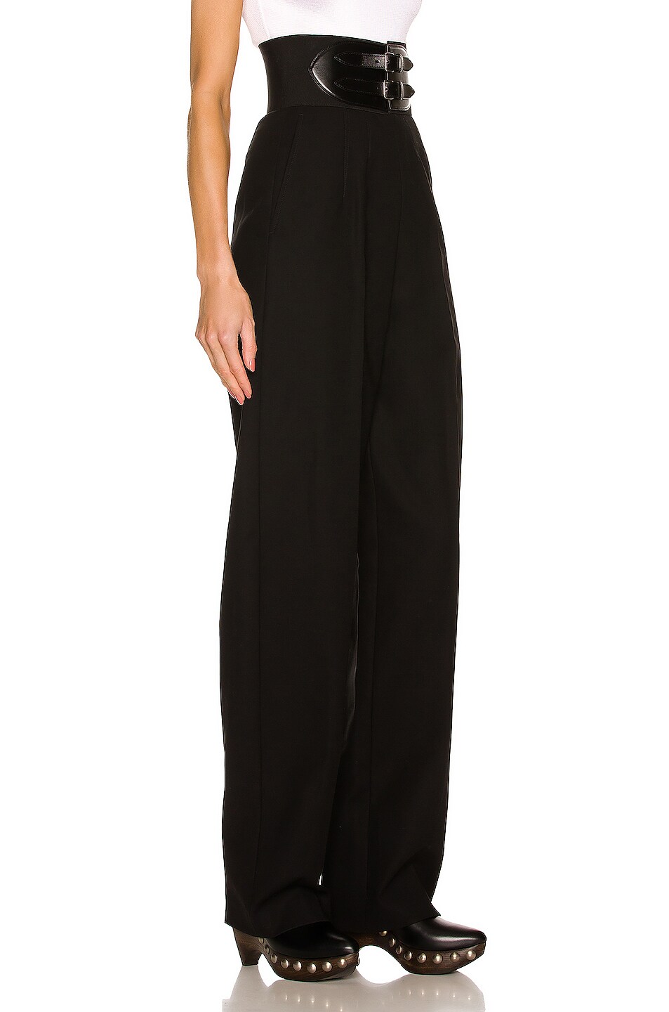 High Waisted Wide Leg Trouser