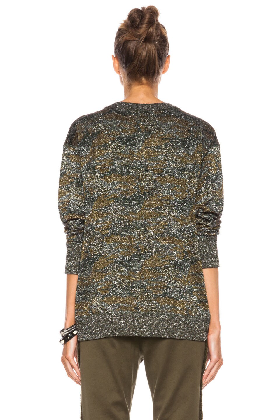 Wal Lurex Camo Viscose-Blend Sweatshirt