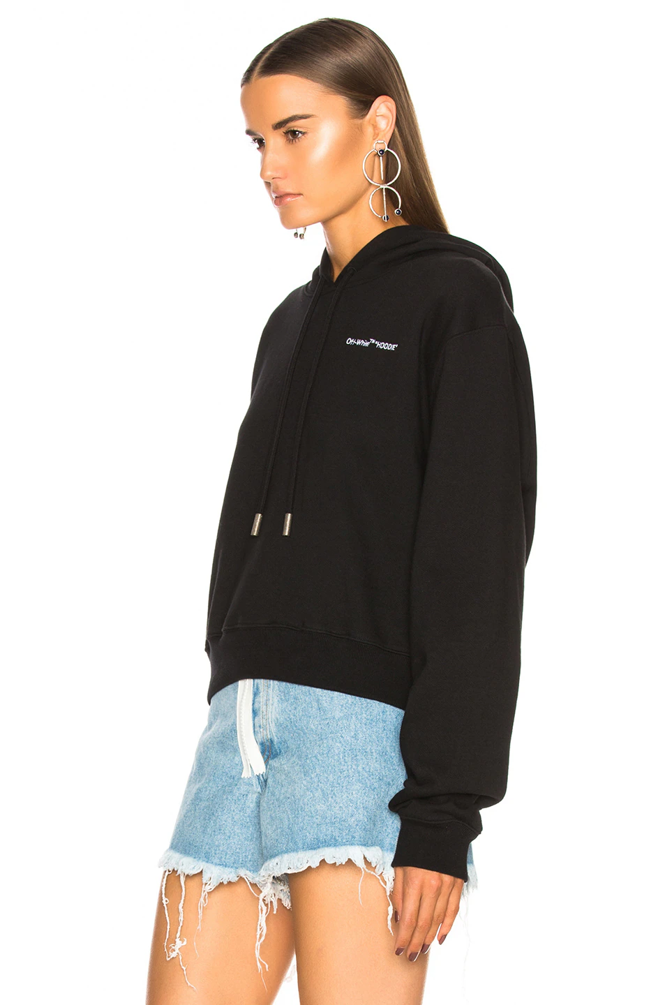 Quotes Cropped Hoodie