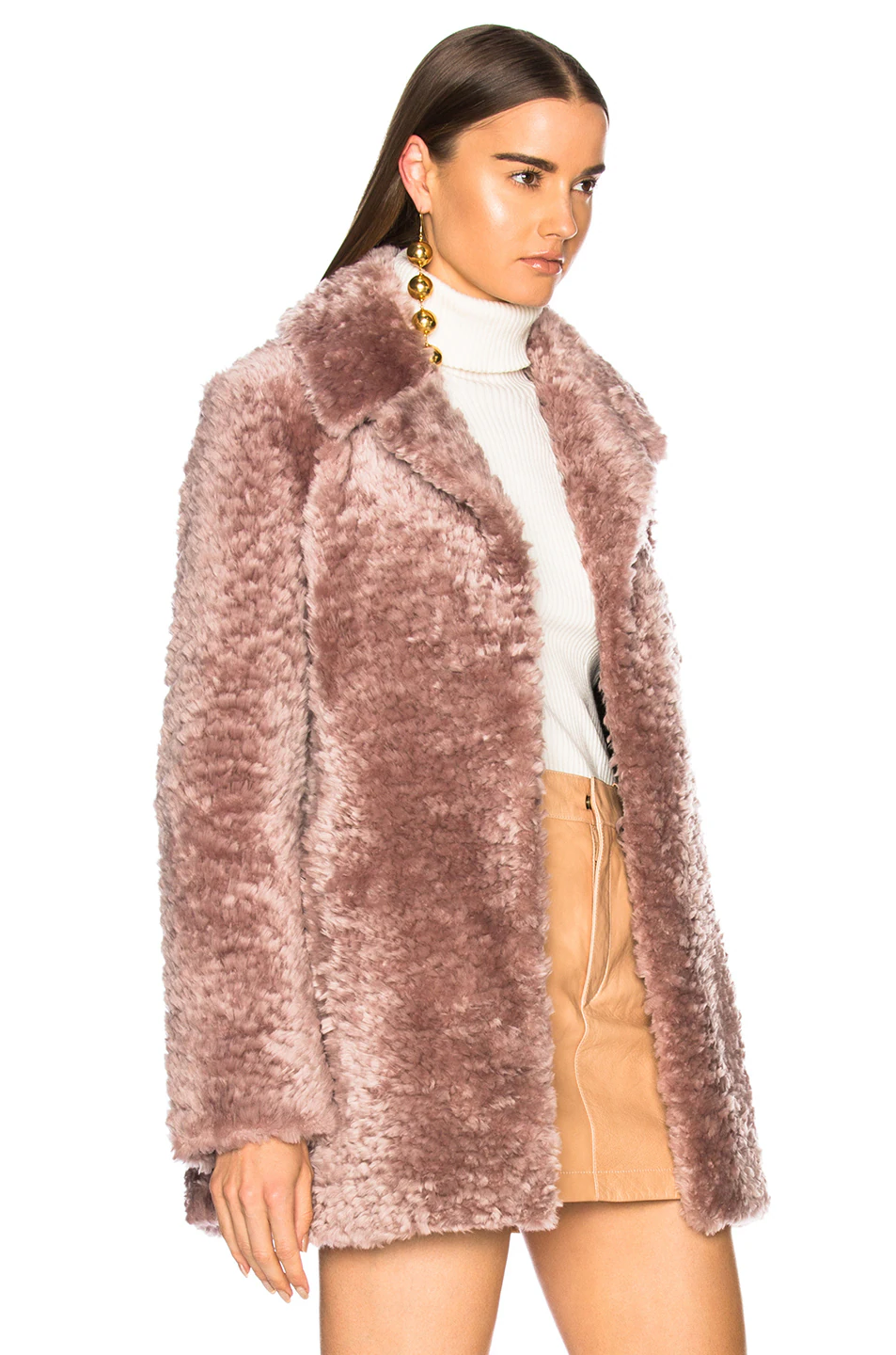 Lamb Shearling Stone Coat