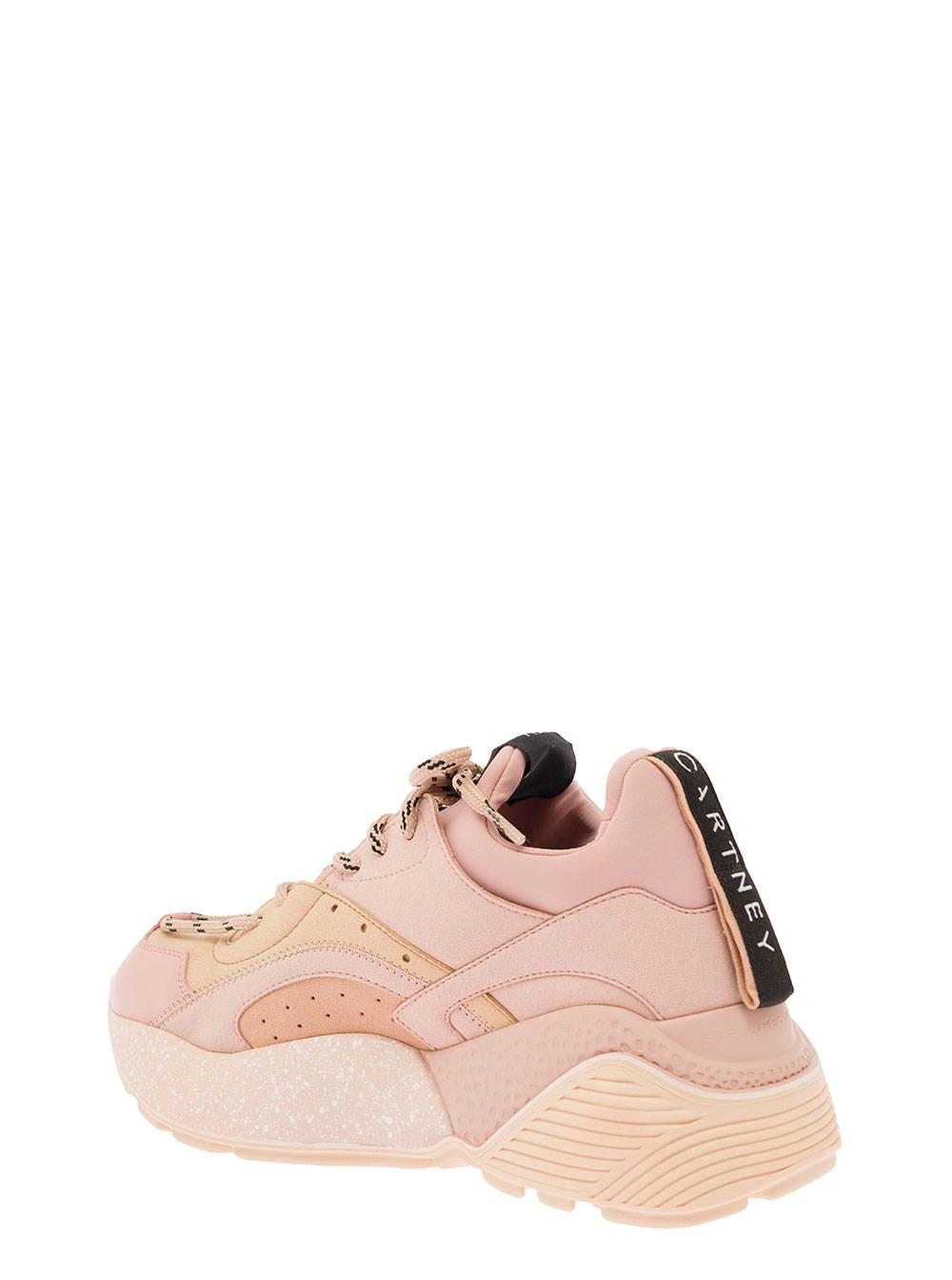 Panelled Design Eclipse Alter Sneakers in Pink Leather Woman