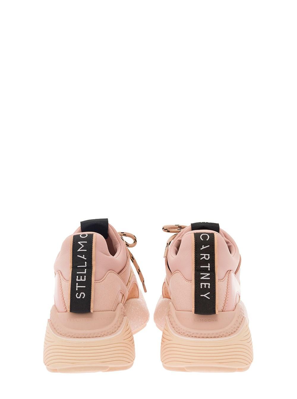 Panelled Design Eclipse Alter Sneakers in Pink Leather Woman