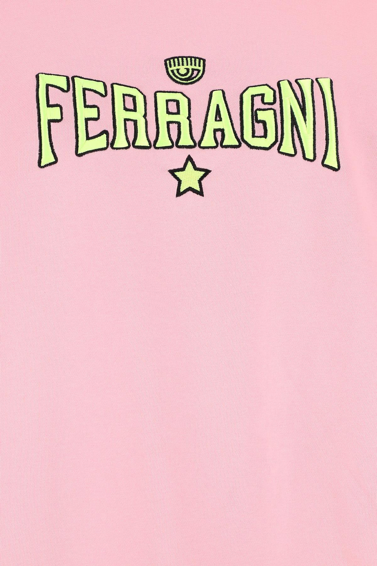 Chiara Ferragni Logo Printed Crewneck Sweatershirt