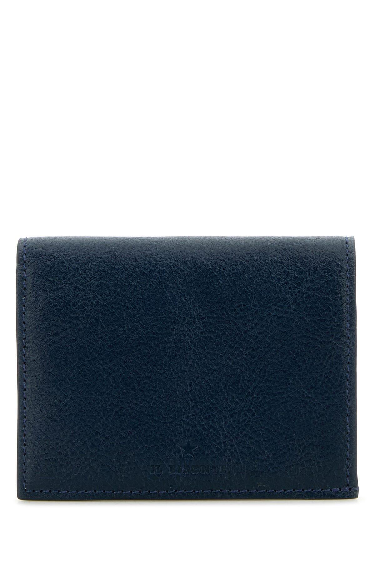 Navy blue leather wallet