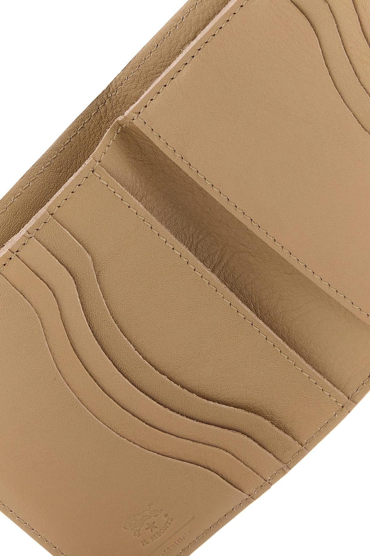 Beige leather wallet