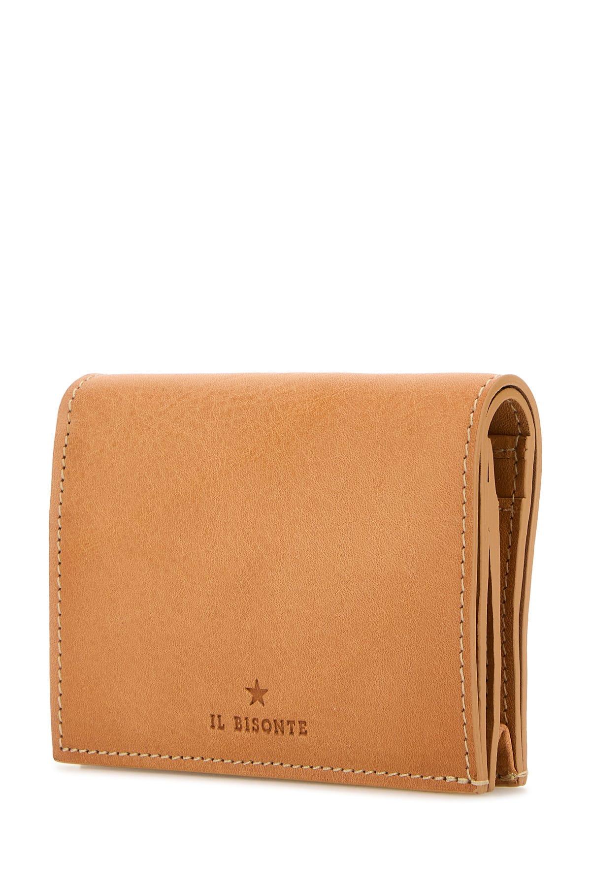 Pastel orange leather wallet