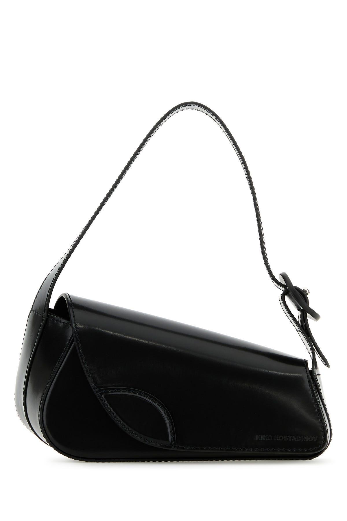 Black leather Trivia shoulder bag