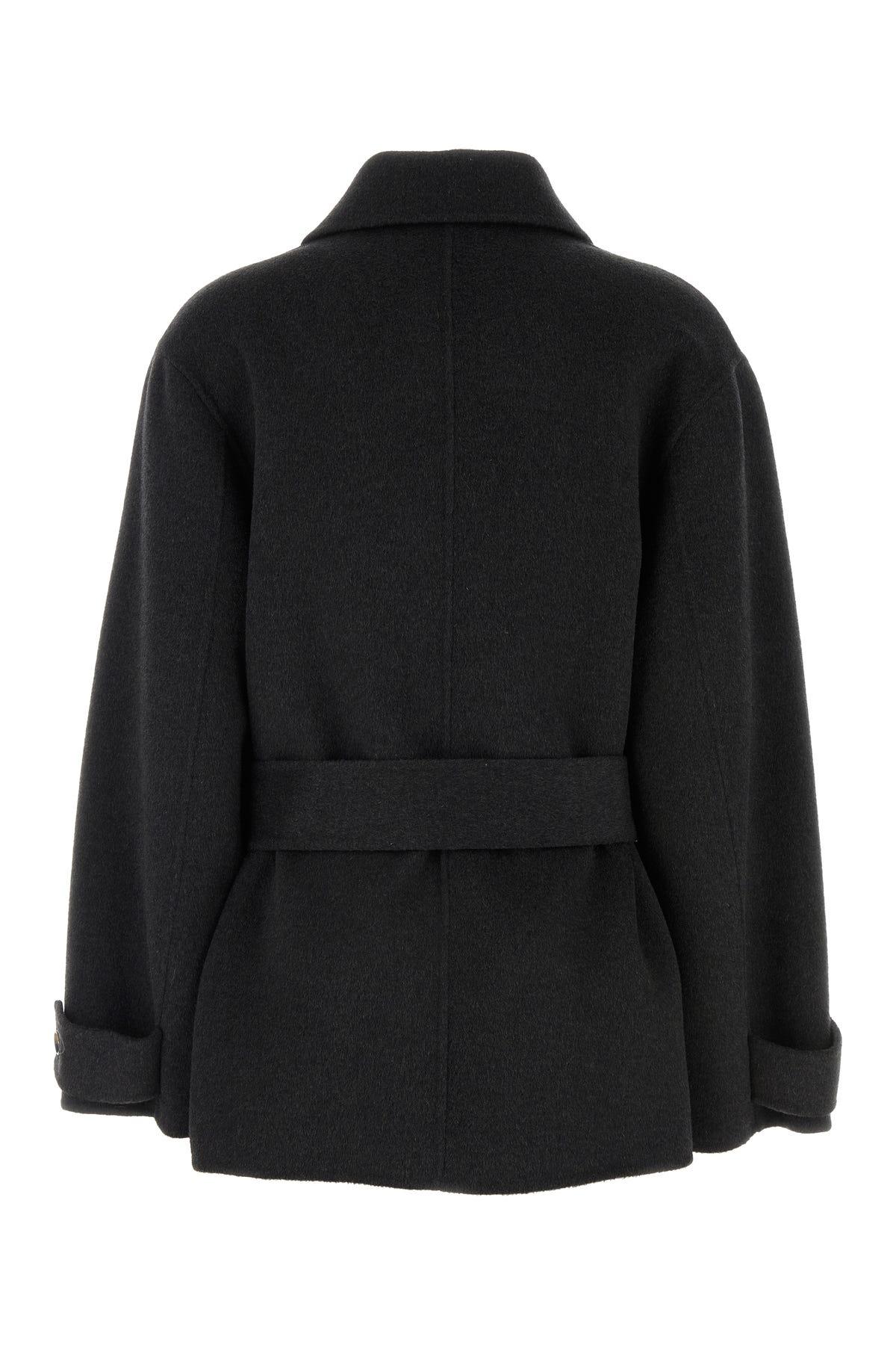 Charcoal wool coat