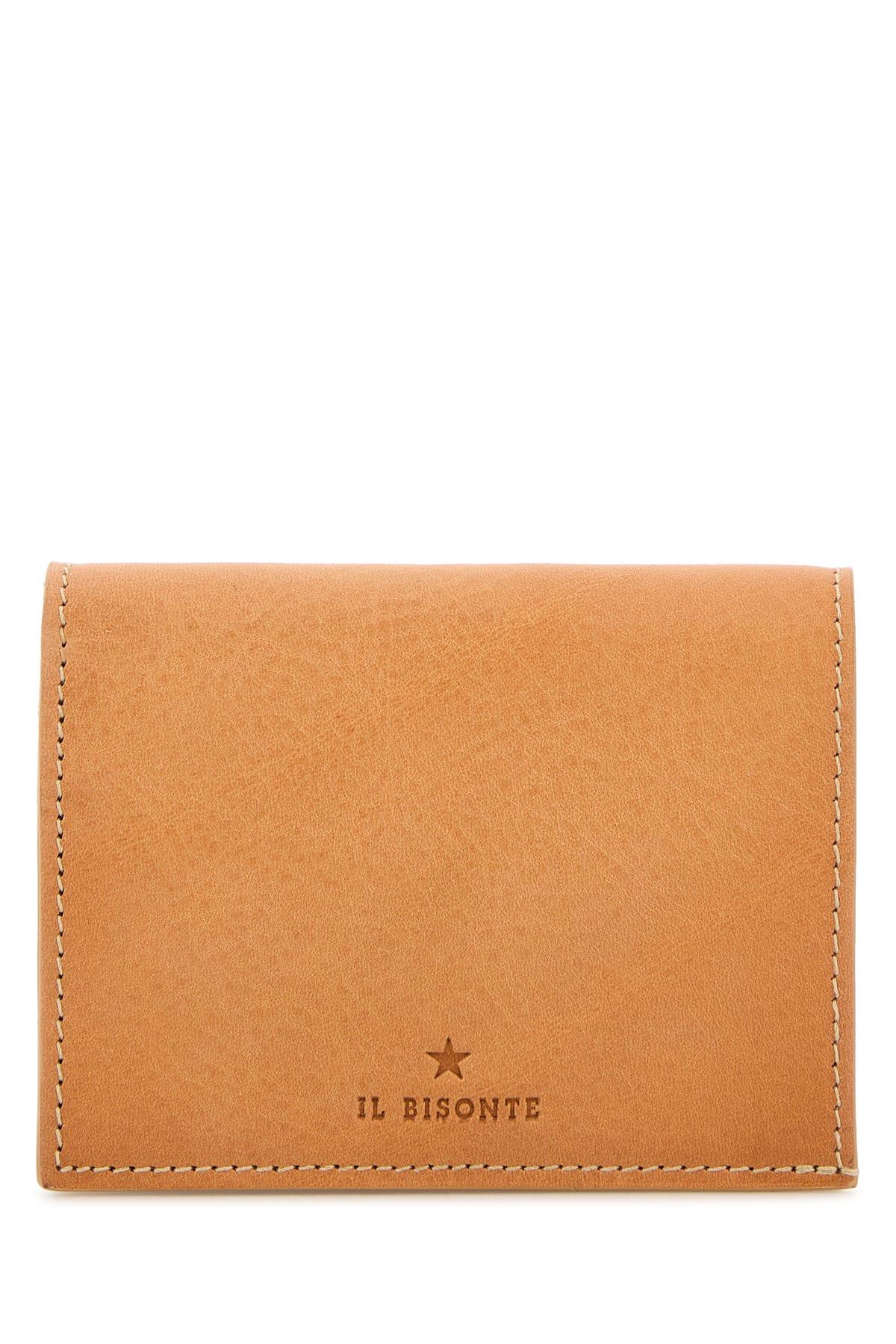 Pastel orange leather wallet