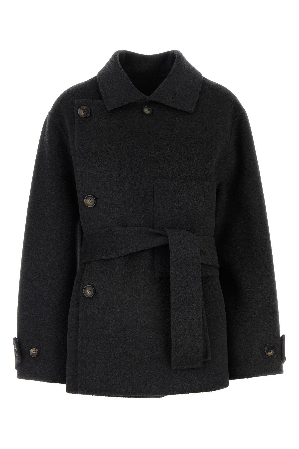 Charcoal wool coat