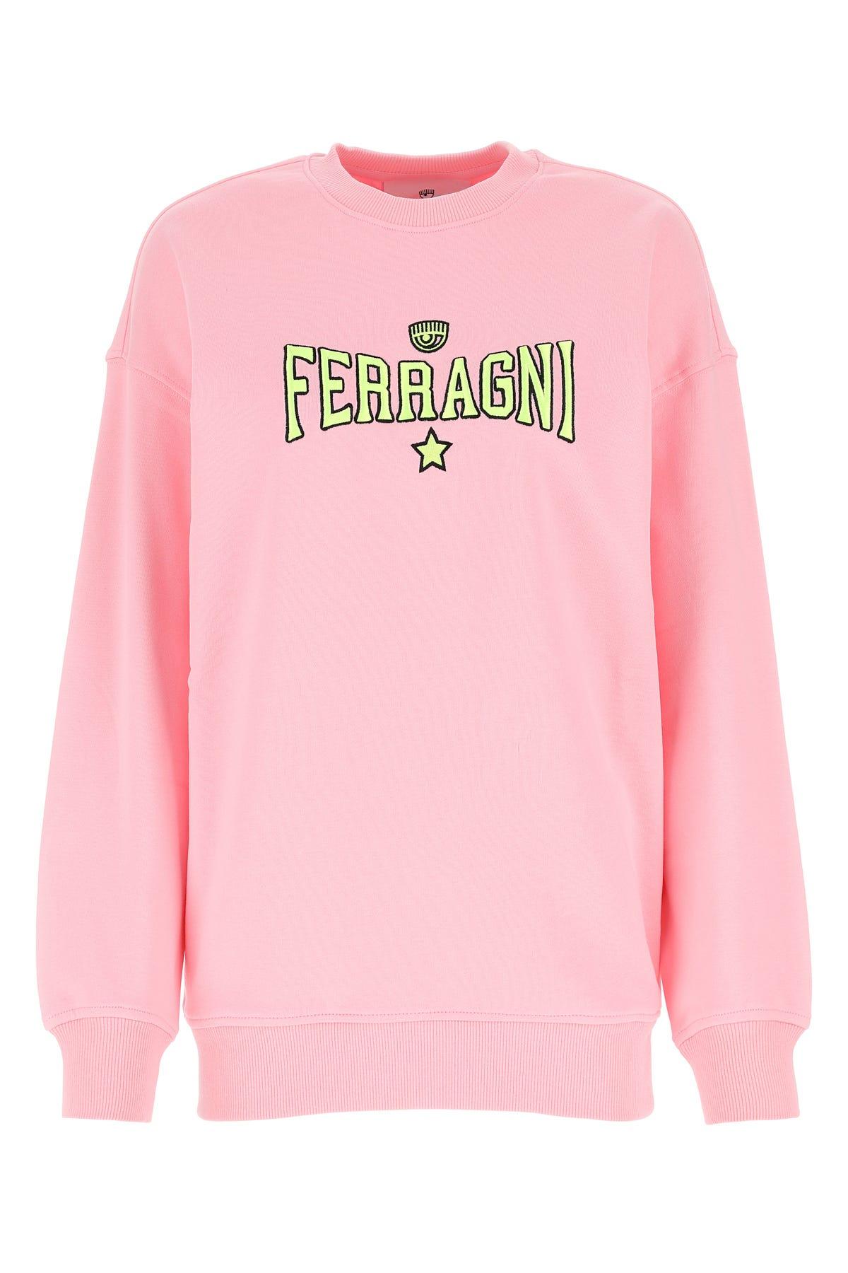 Chiara Ferragni Logo Printed Crewneck Sweatershirt