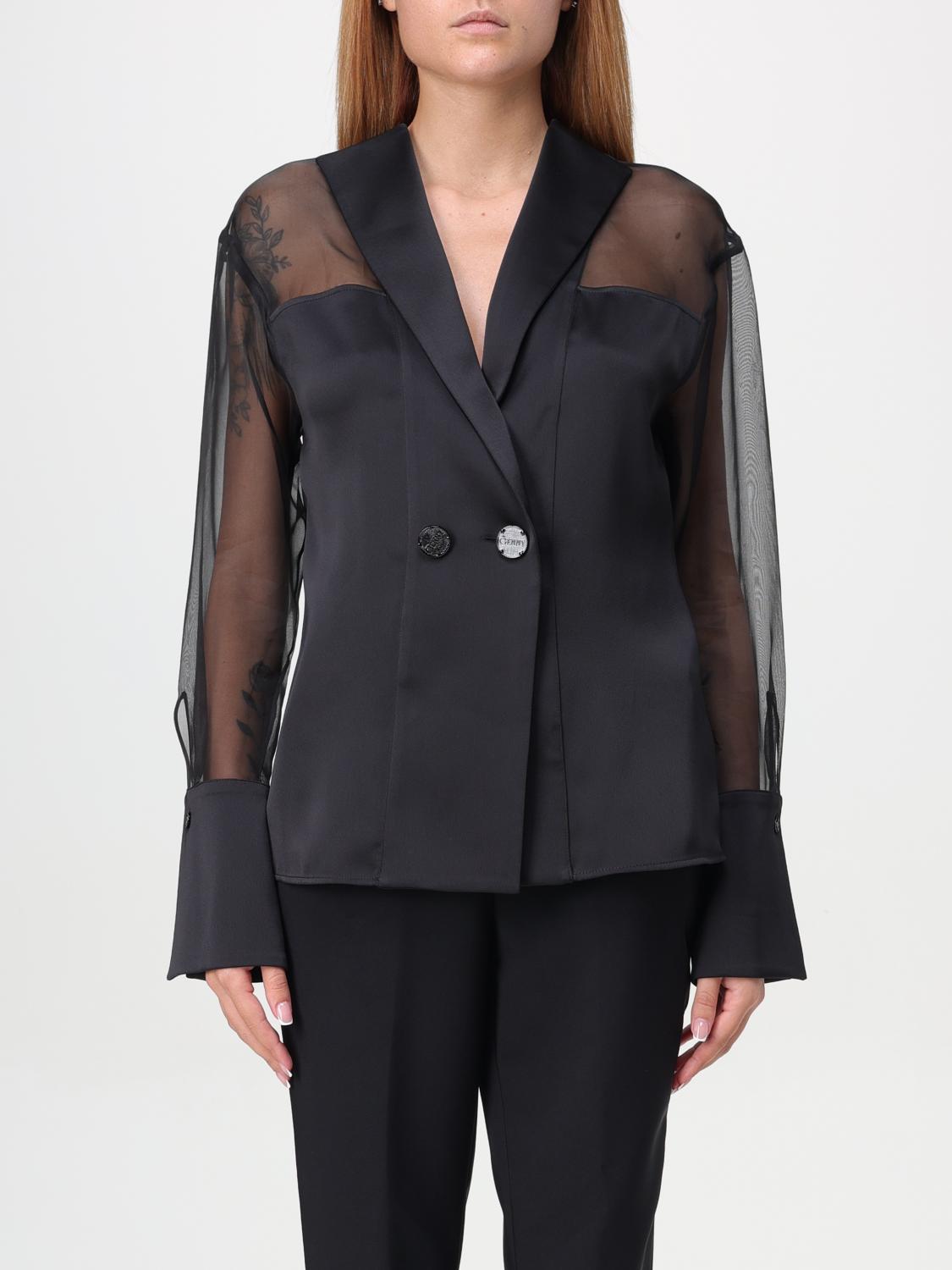 Genny double-breasted silk blazer