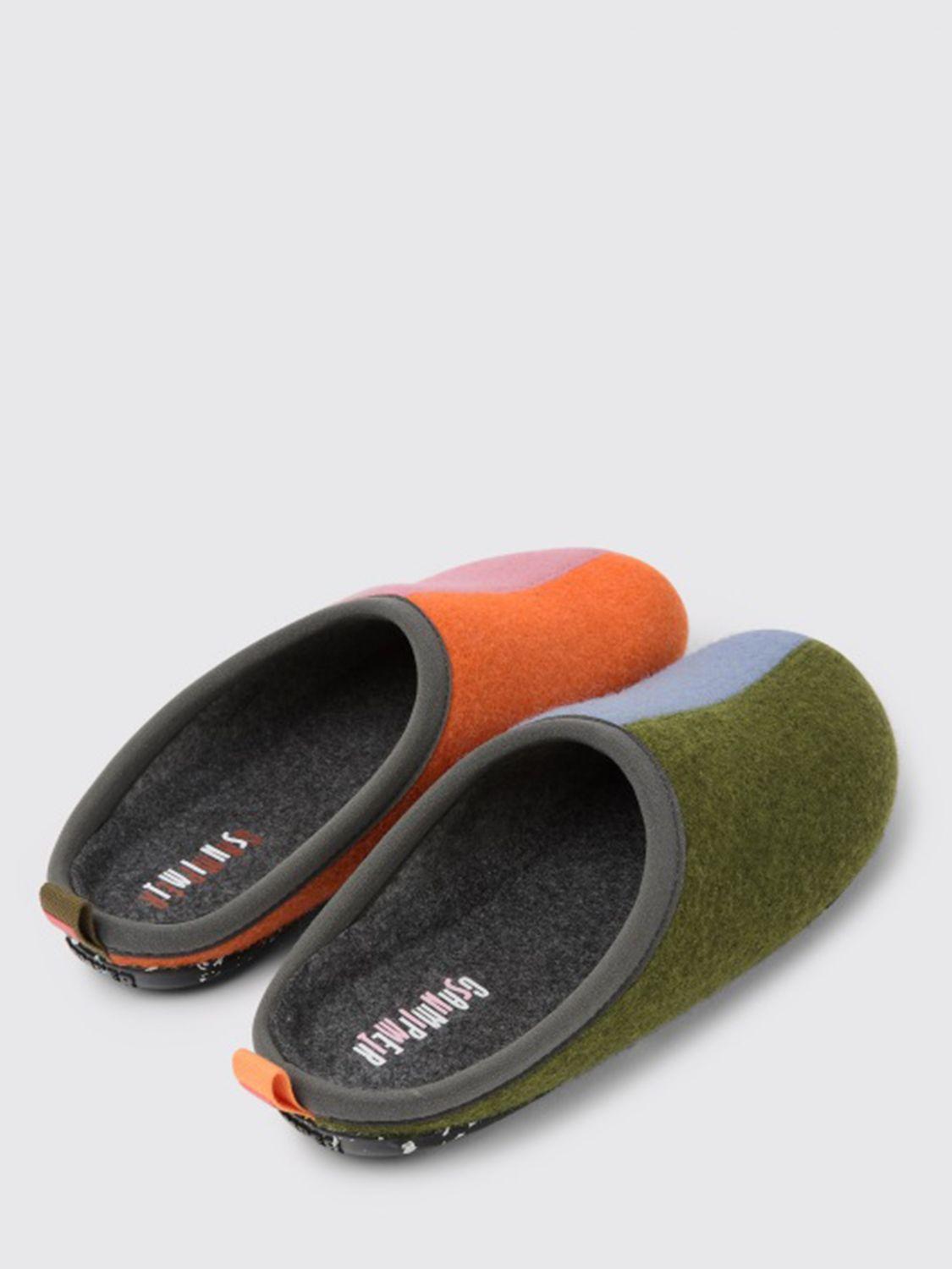 Twins Camper mules in multicolor wool