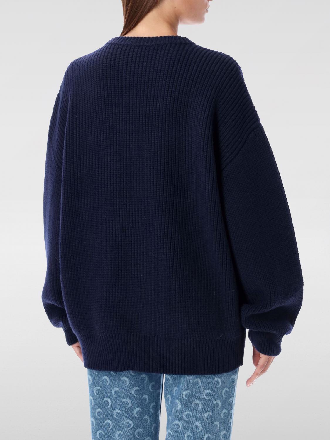 Marine Serre ribbed wool sweater