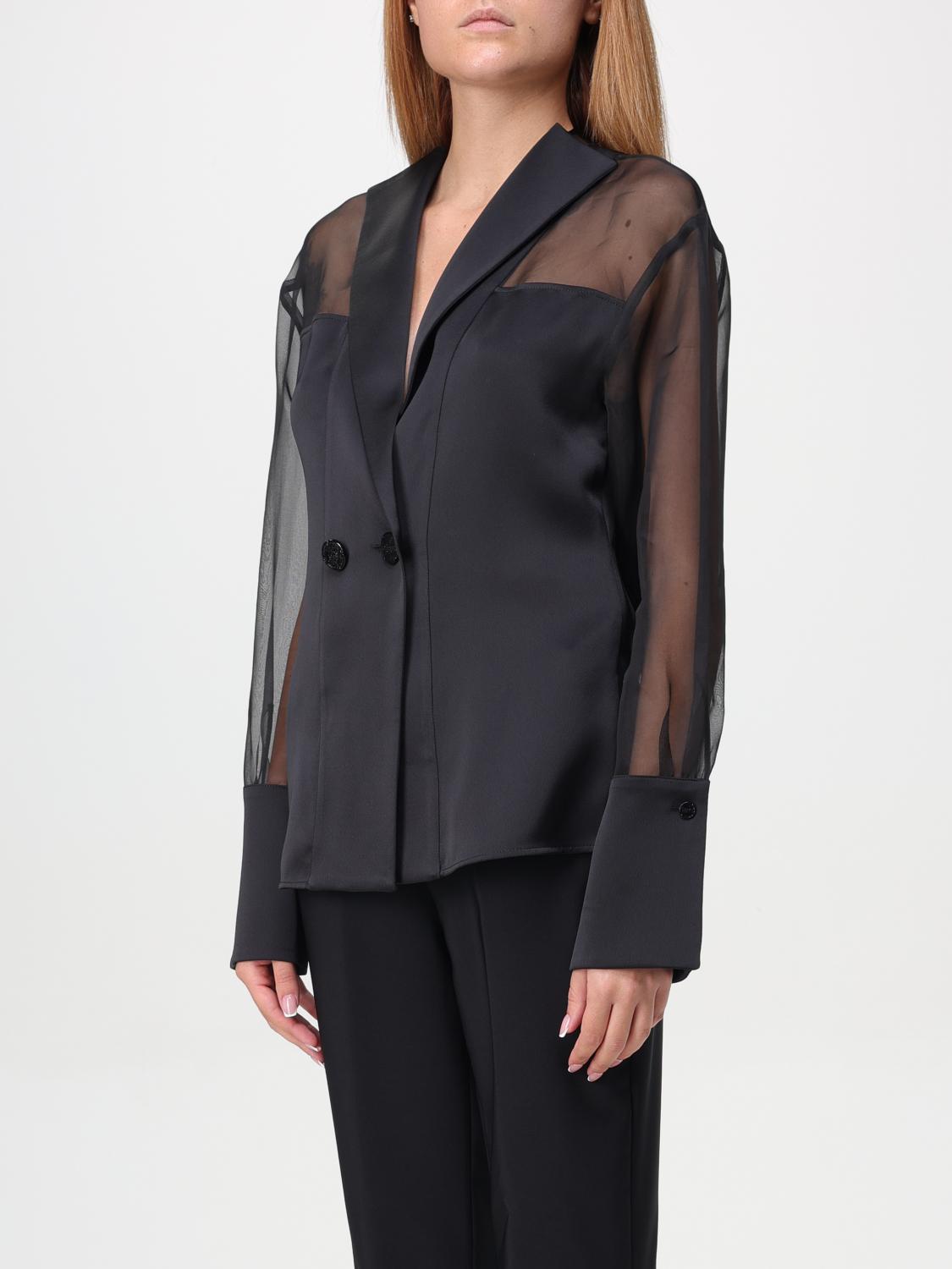 Genny double-breasted silk blazer