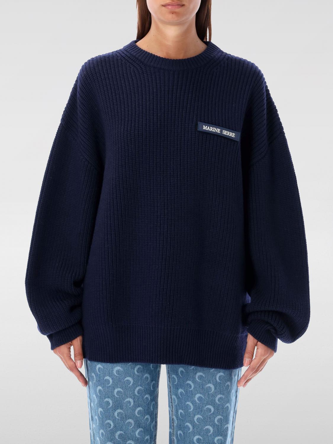 Marine Serre ribbed wool sweater