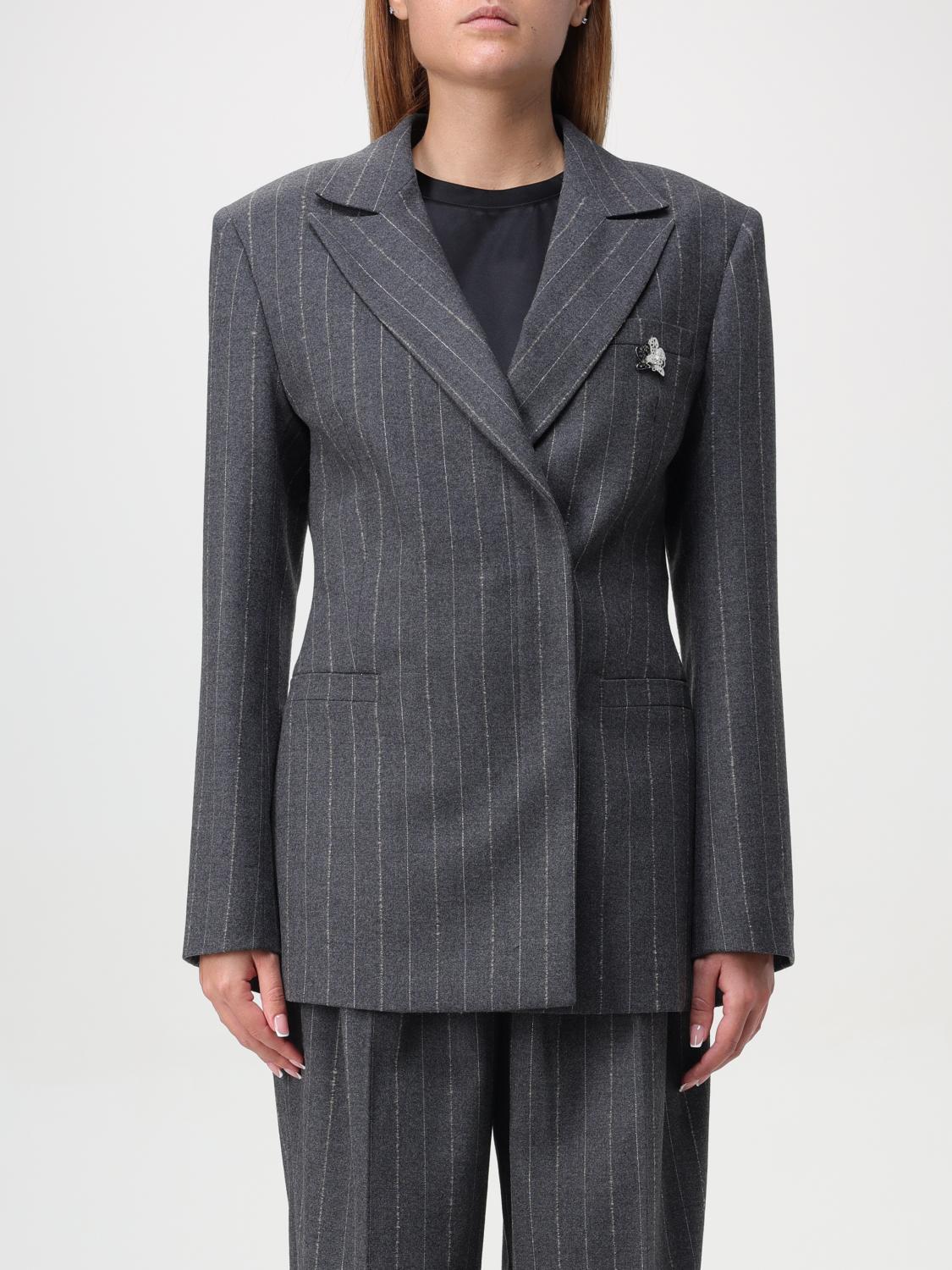 Genny pinstripe virgin wool blazer