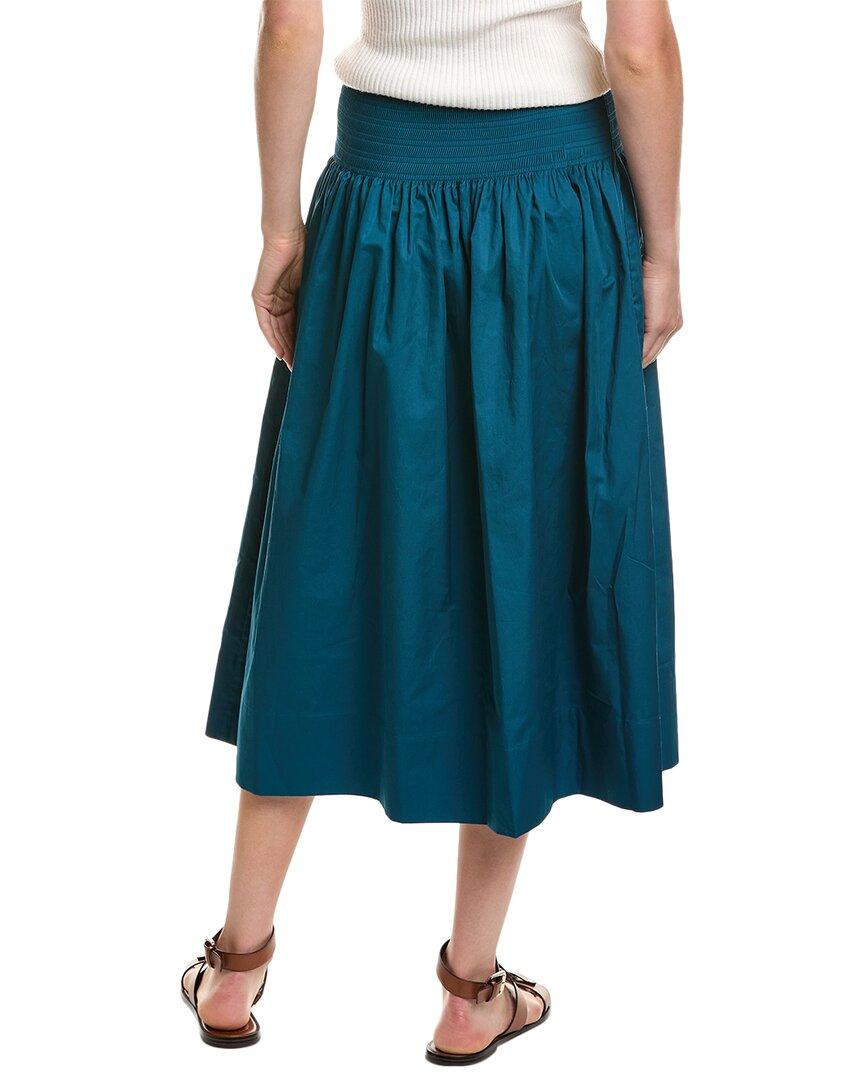 Jason Wu Smocked Midi Skirt