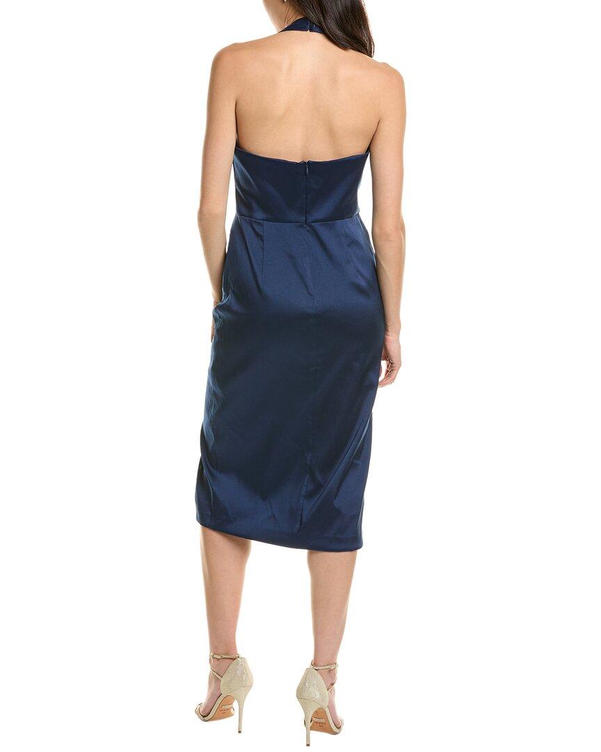 mikado halter sheath dress