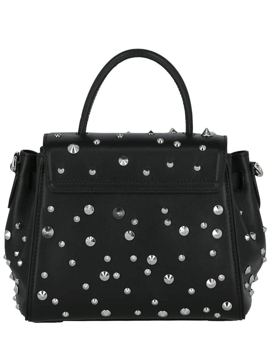 Versace Studded La Medusa Leather Shoulder Bag