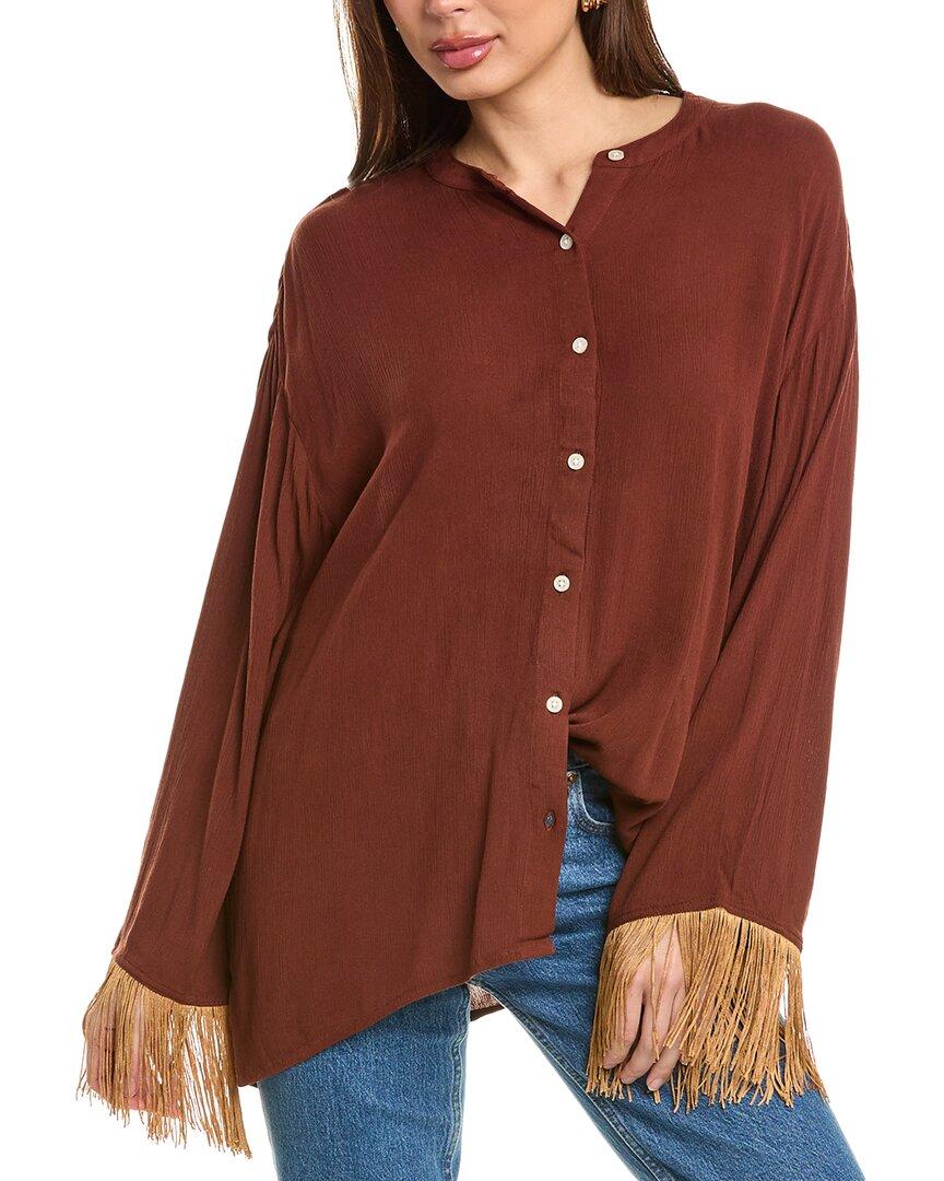 WeWoreWhat Fringe Shirt