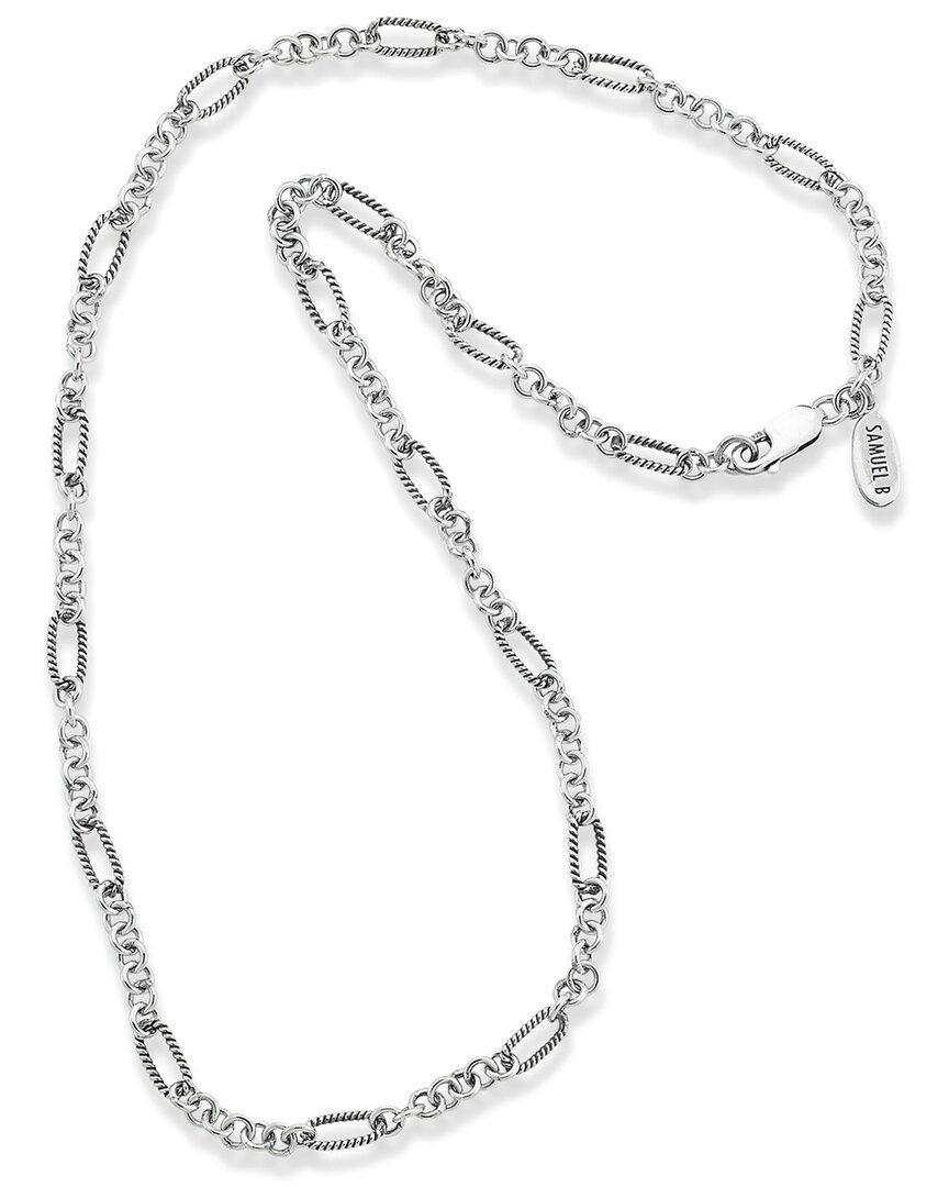 Samuel B. Silver Textured Necklace