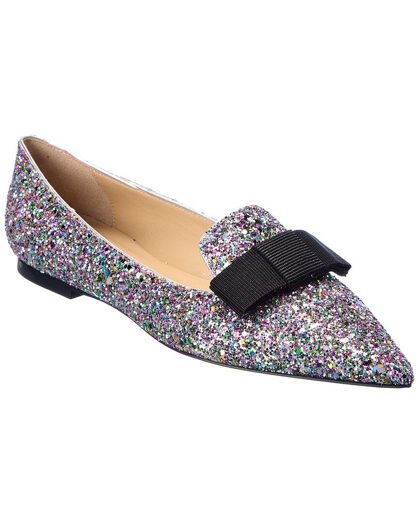 Jimmy Choo Gala Glitter Flat