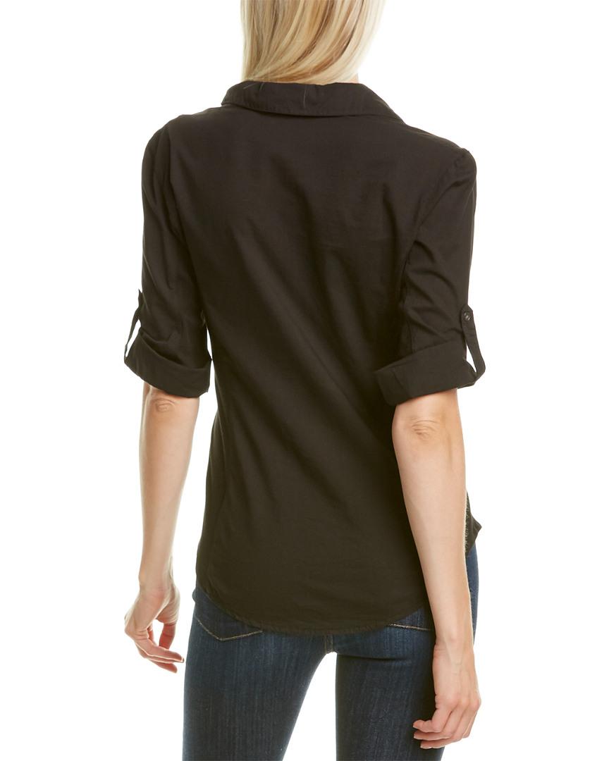 James Perse Contrast Panel Shirt