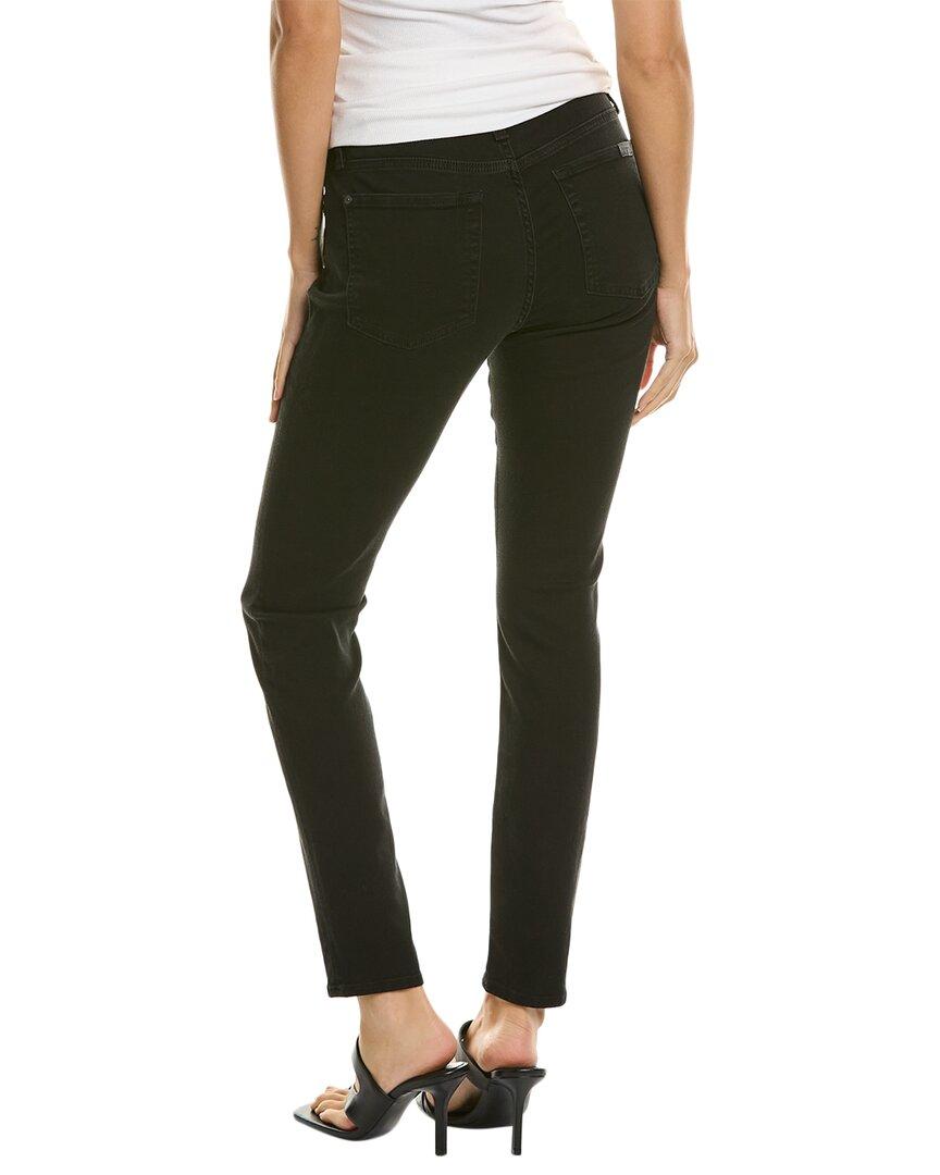 7 For All Mankind Gwenevere Night Black Straight Jean