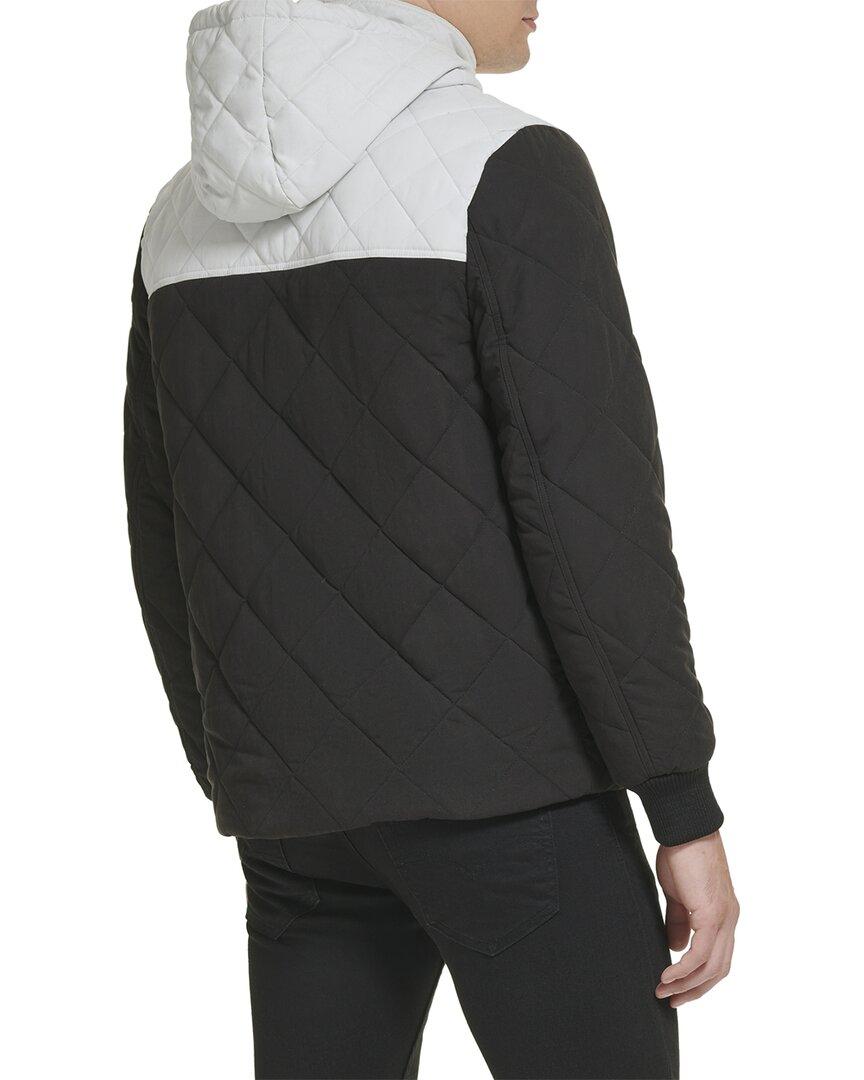 diamond quilted coat