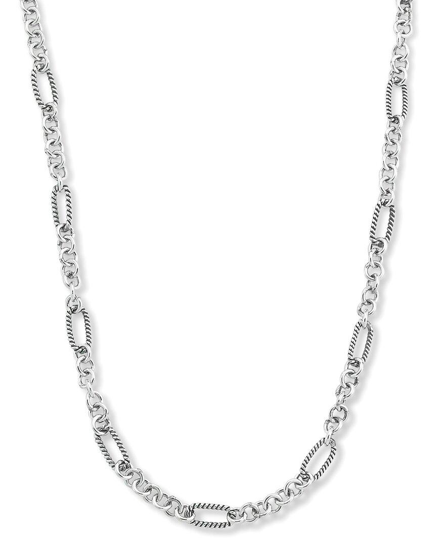 Samuel B. Silver Textured Necklace