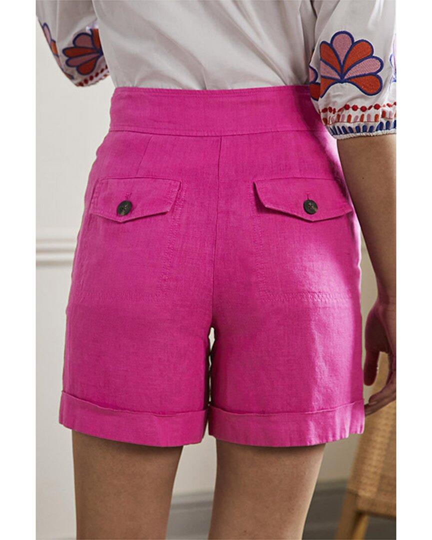 Boden High-Waist Linen Short