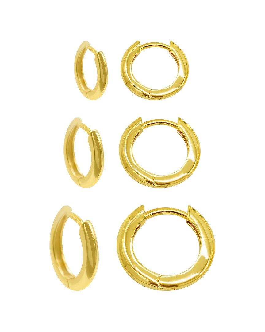 ADORNIA 14K Plated Hoops