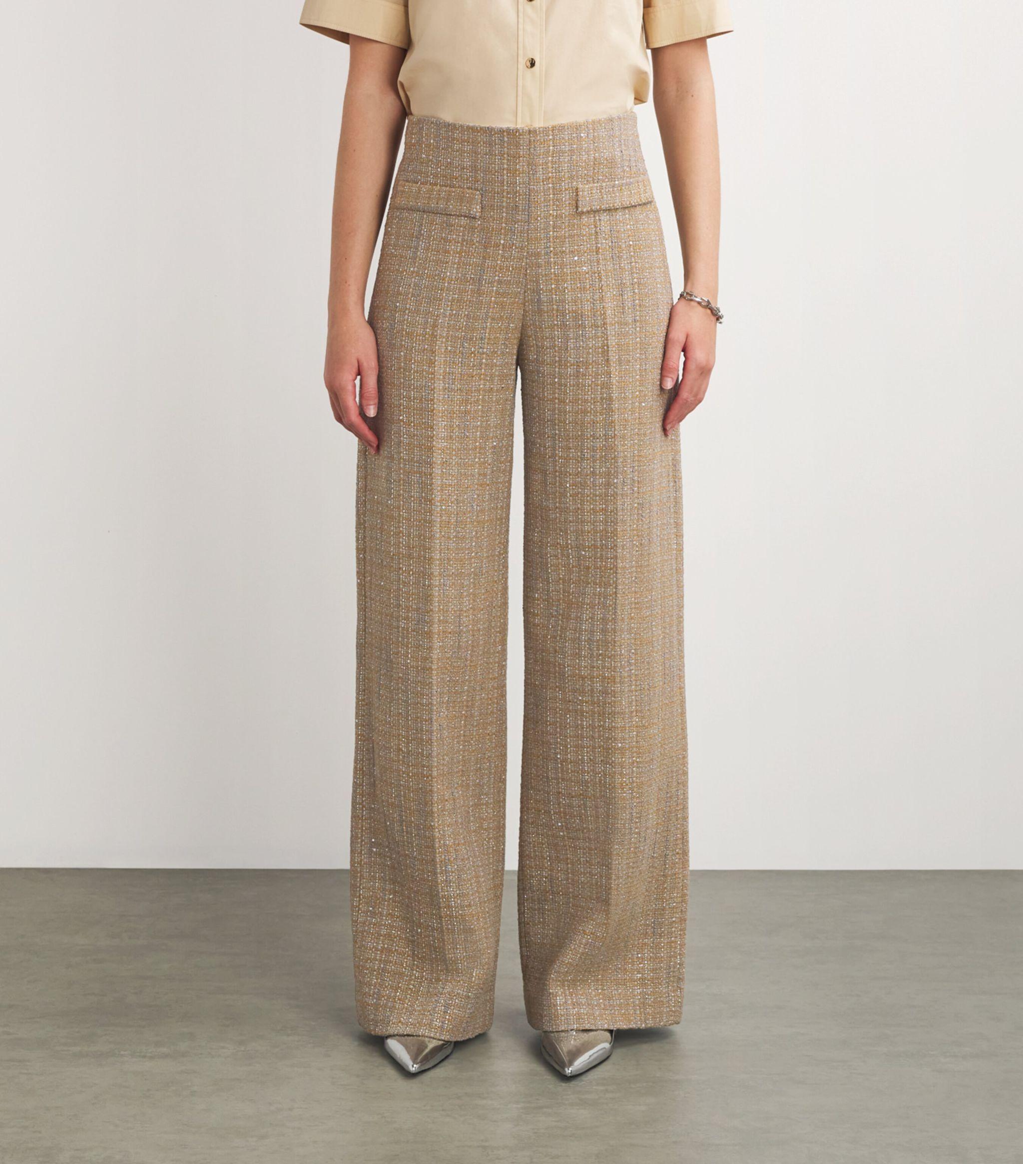 Tweed Straight Trousers