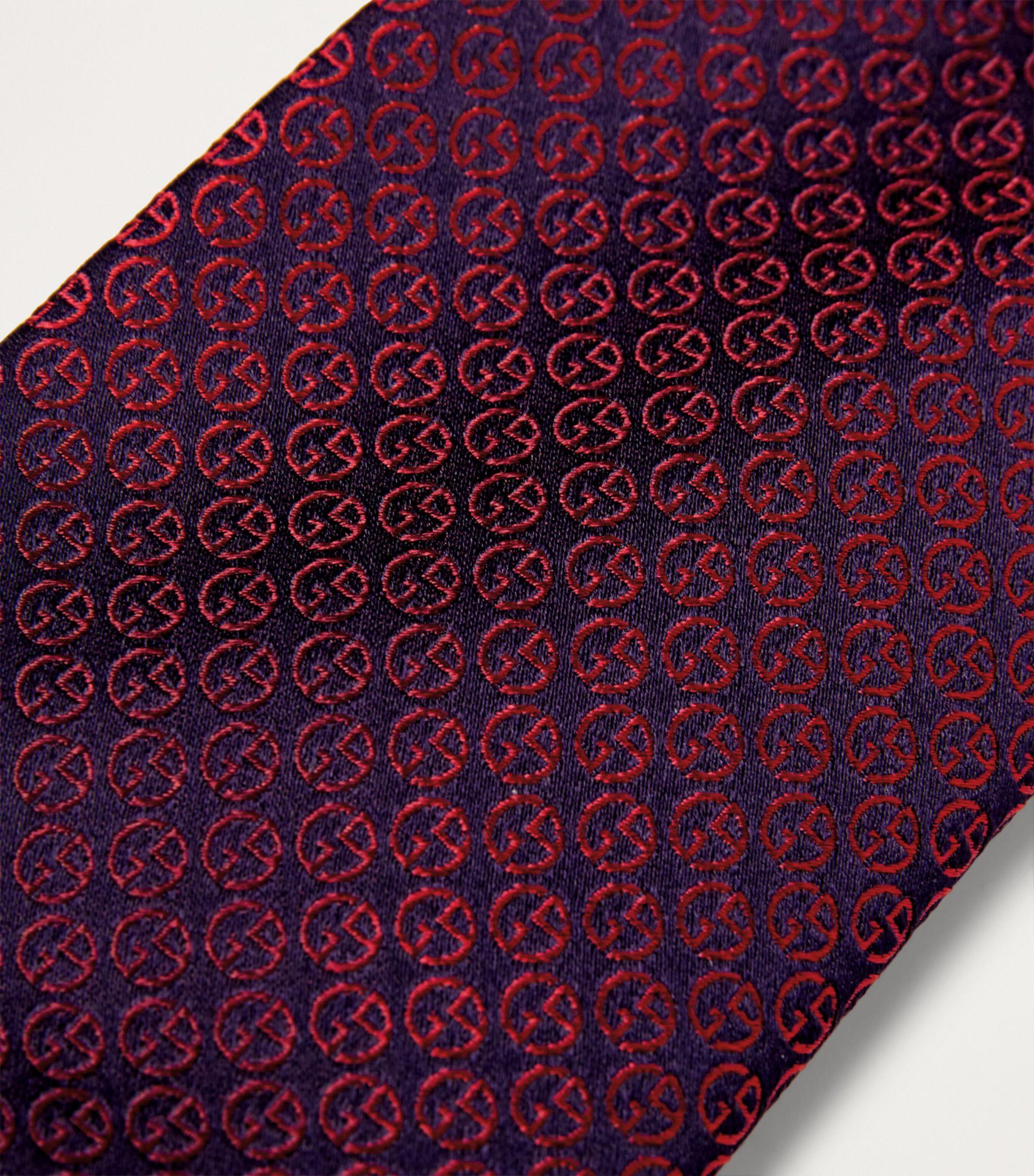 Silk Monogram Jacquard Tie