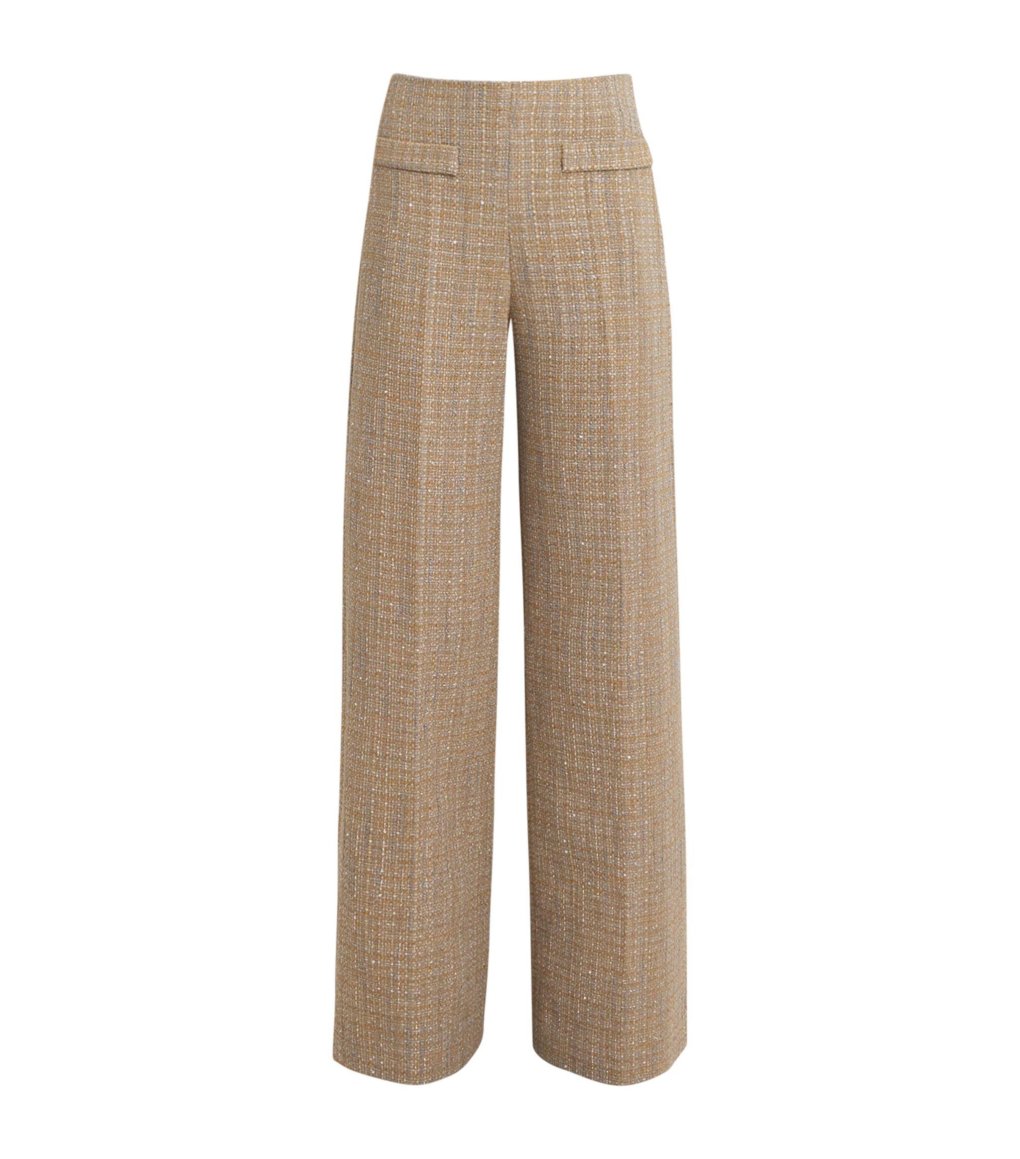 Tweed Straight Trousers