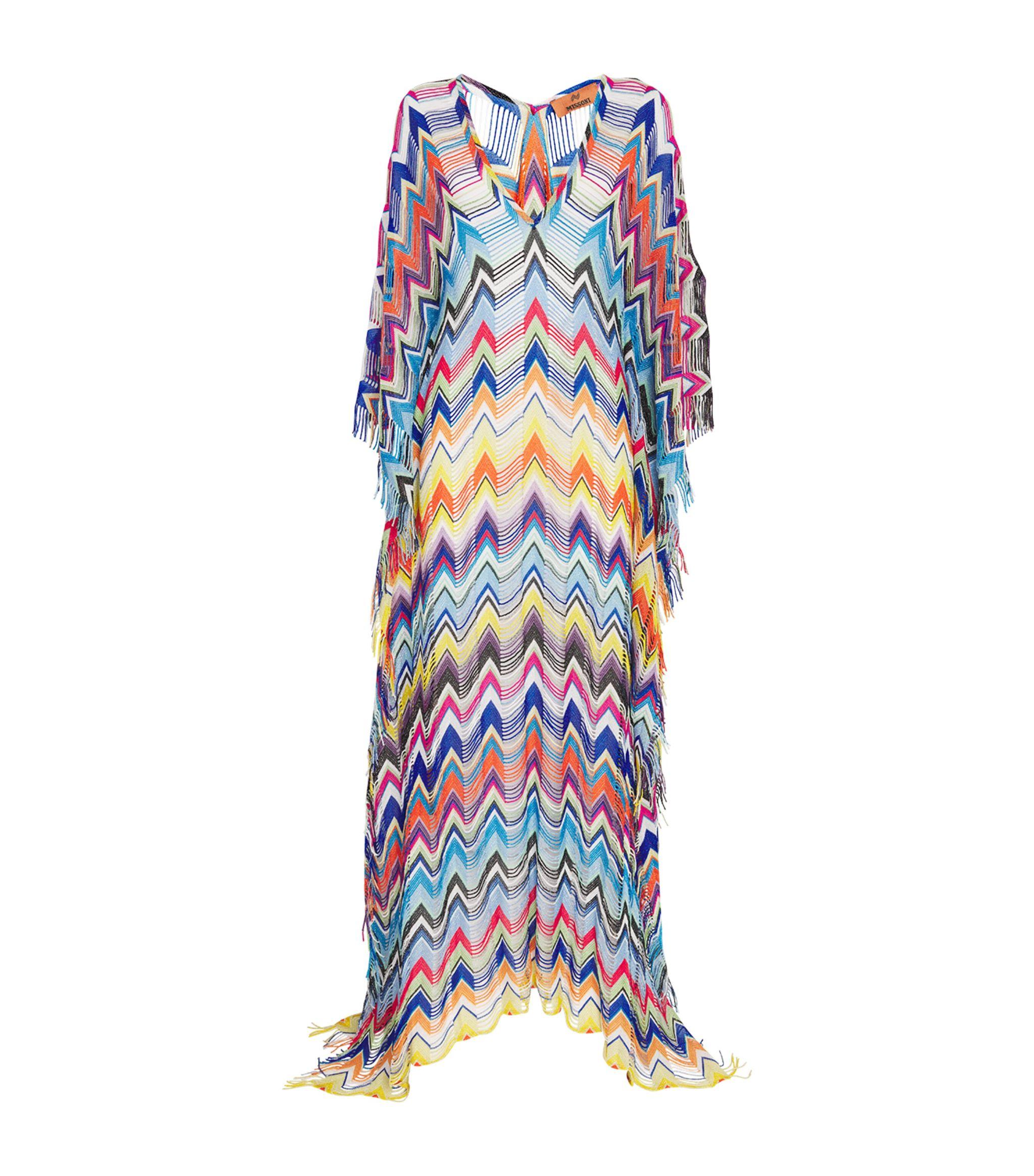 Metallic Fringed Kaftan