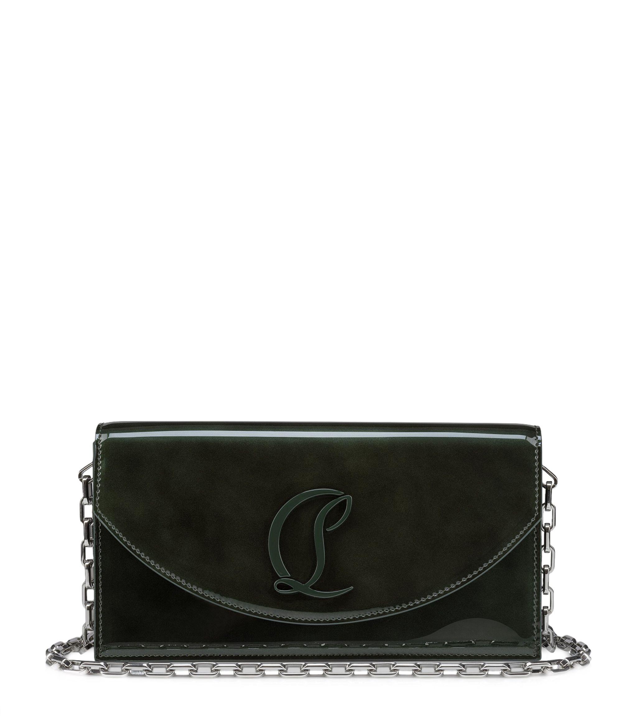 Loubi54 Patent Leather Clutch Bag