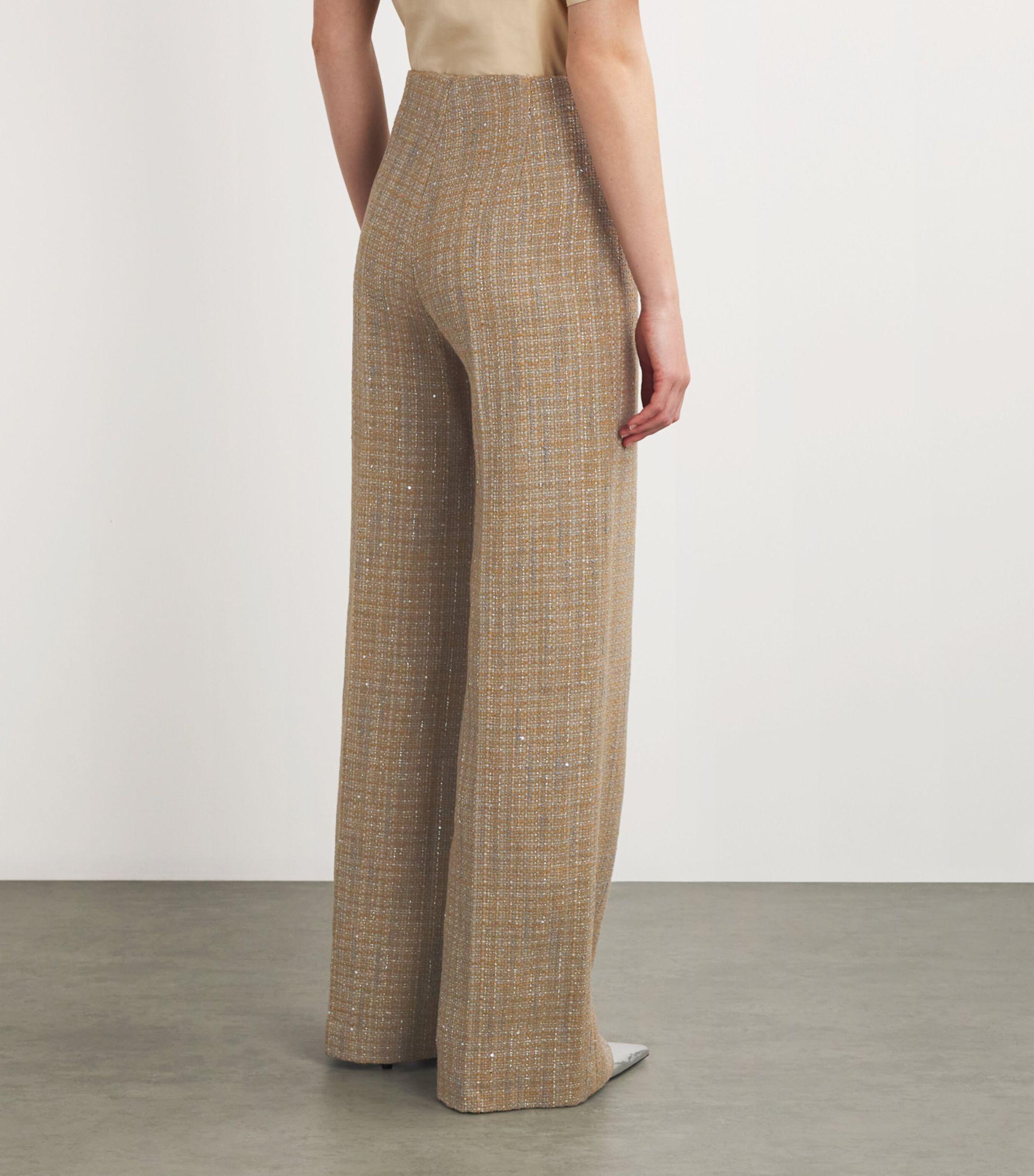 Tweed Straight Trousers