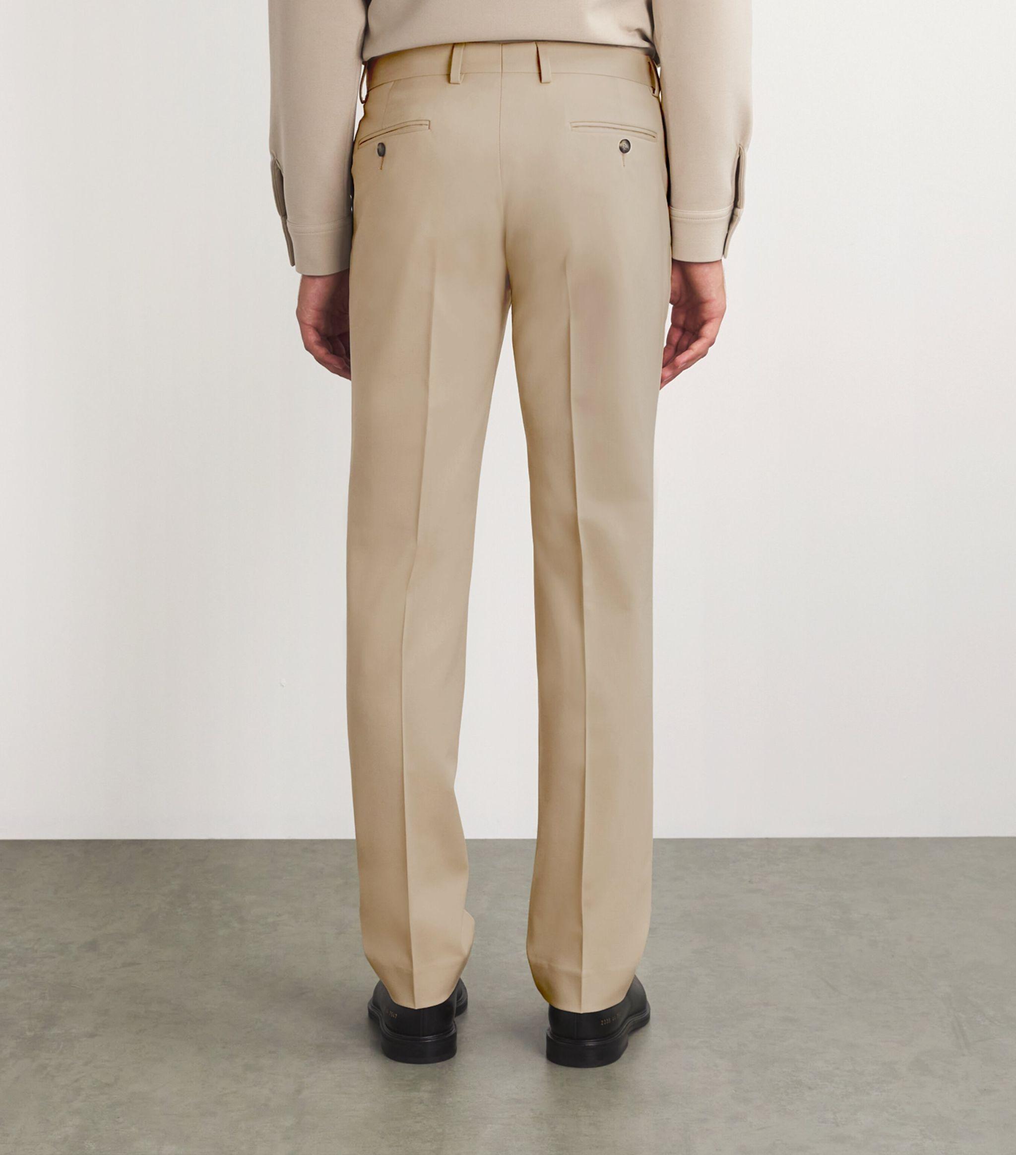 Virgin Wool-Blend Suit Trousers