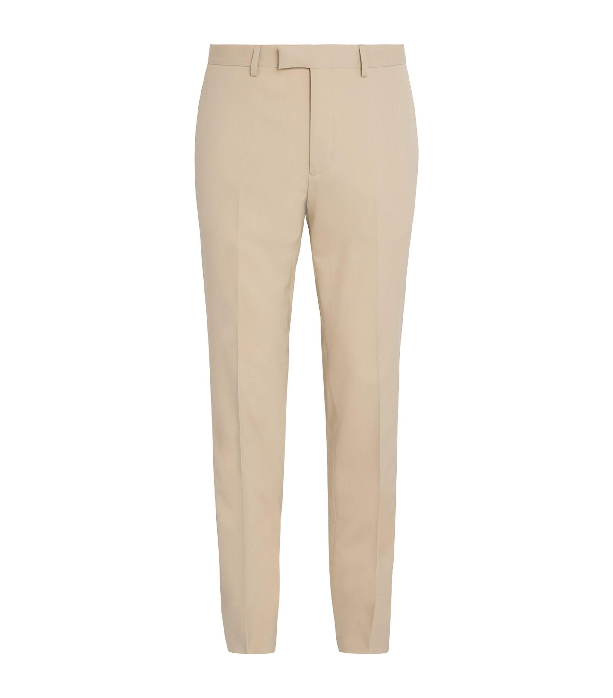 Virgin Wool-Blend Suit Trousers