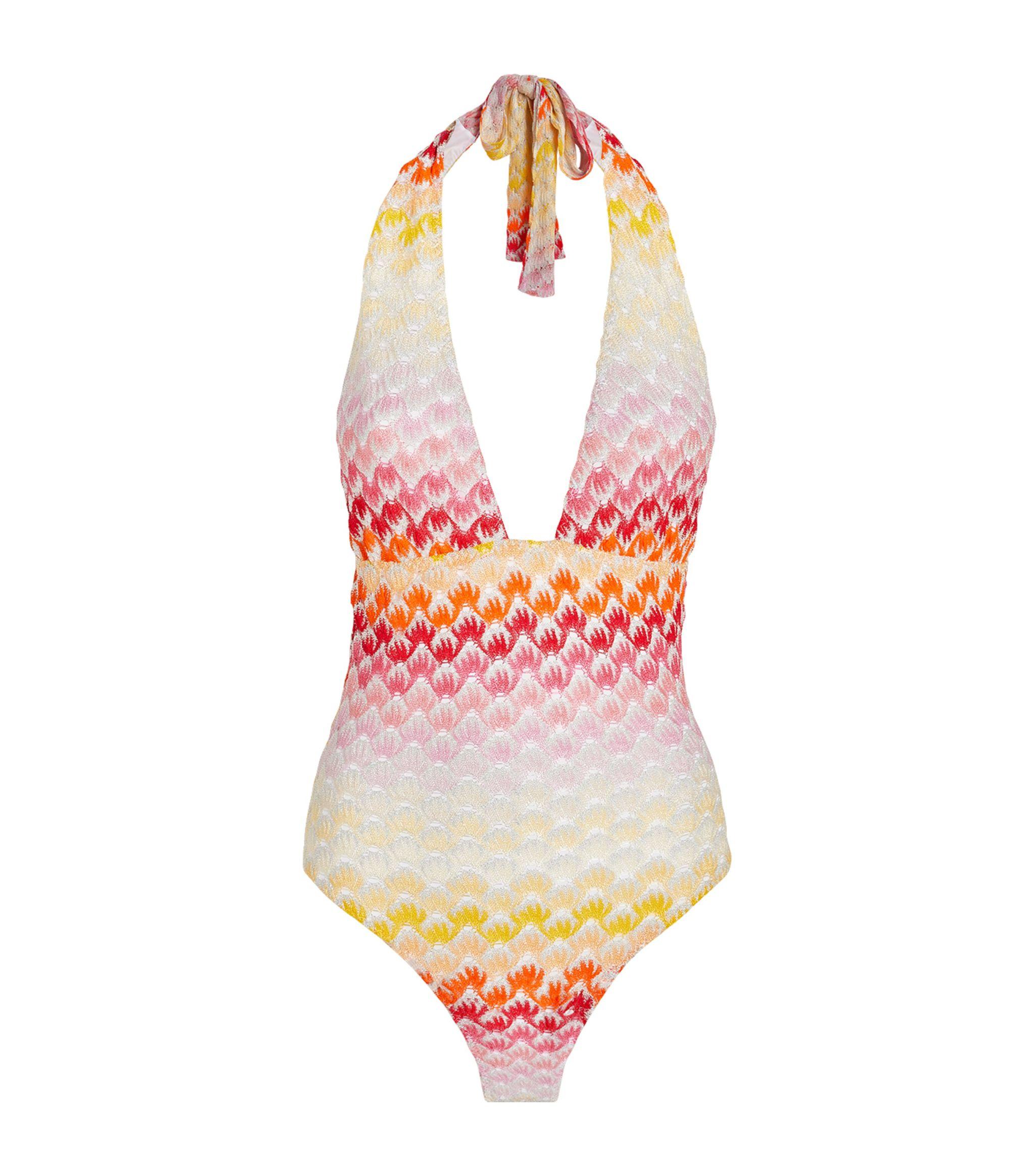 Knitted Halterneck Swimsuit