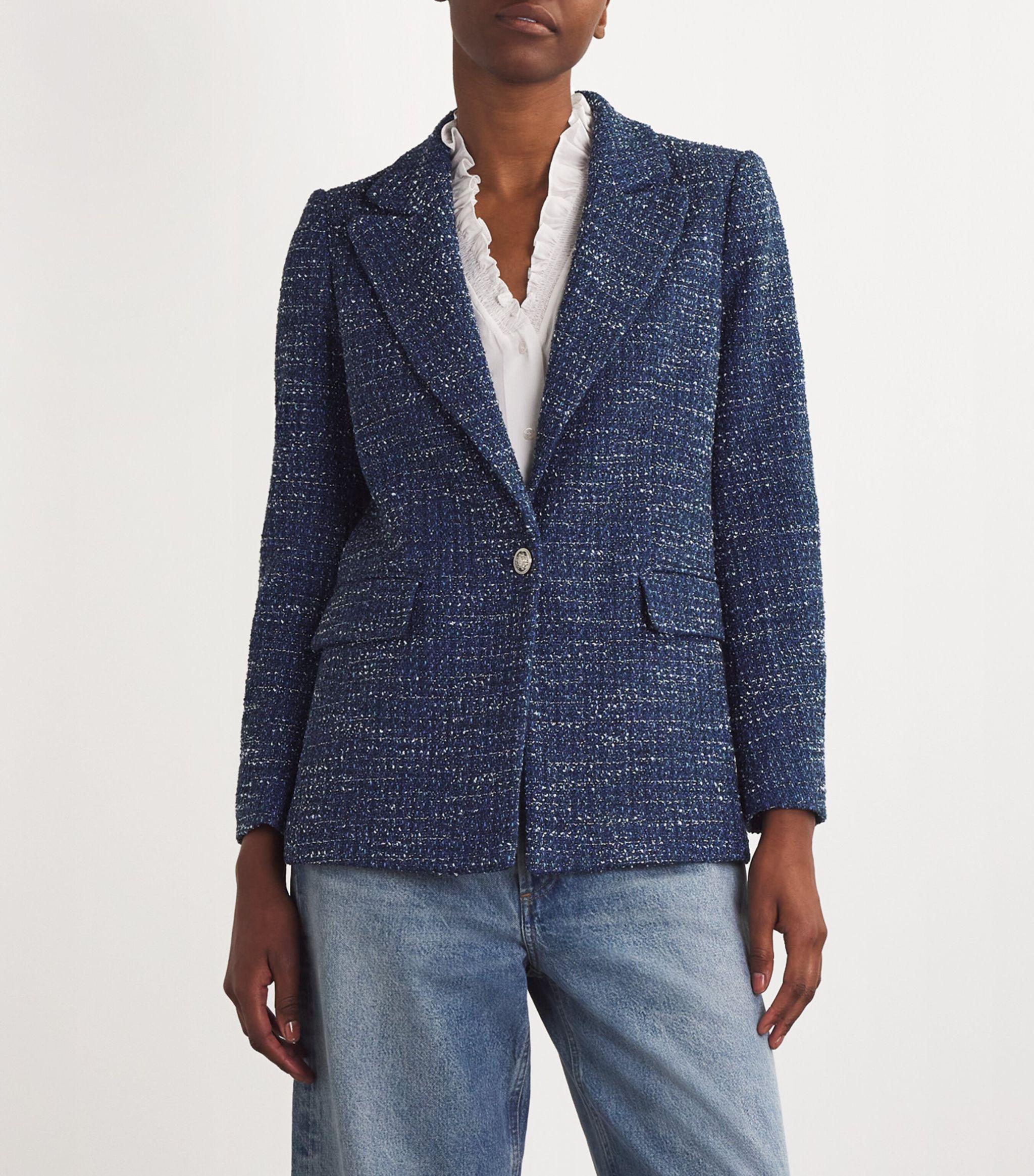 Tweed Single-Breasted Blazer