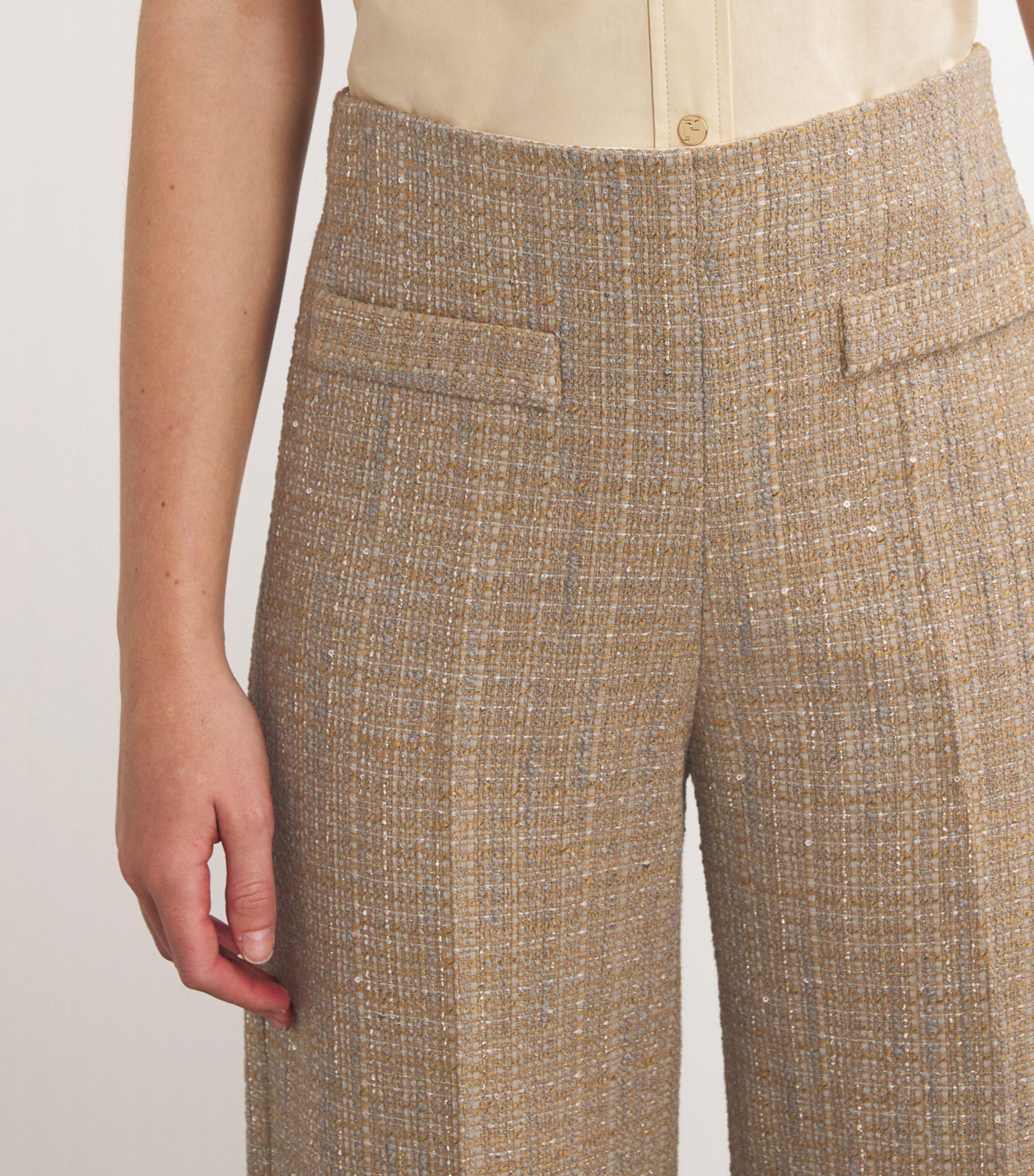 Tweed Straight Trousers