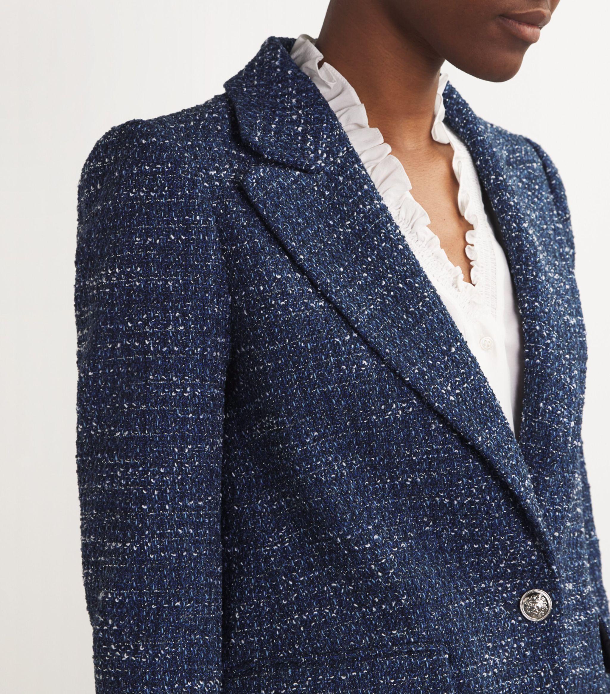 Tweed Single-Breasted Blazer