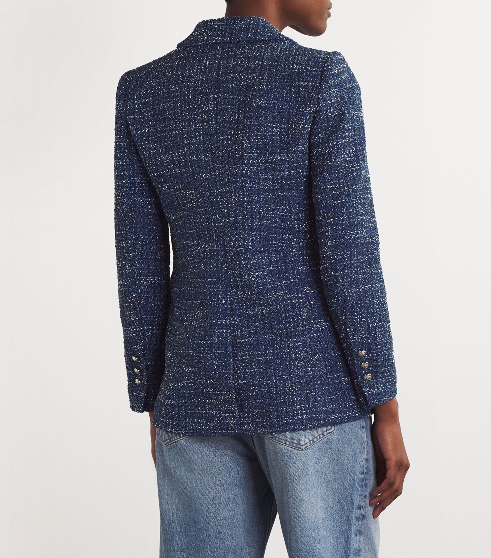 Tweed Single-Breasted Blazer