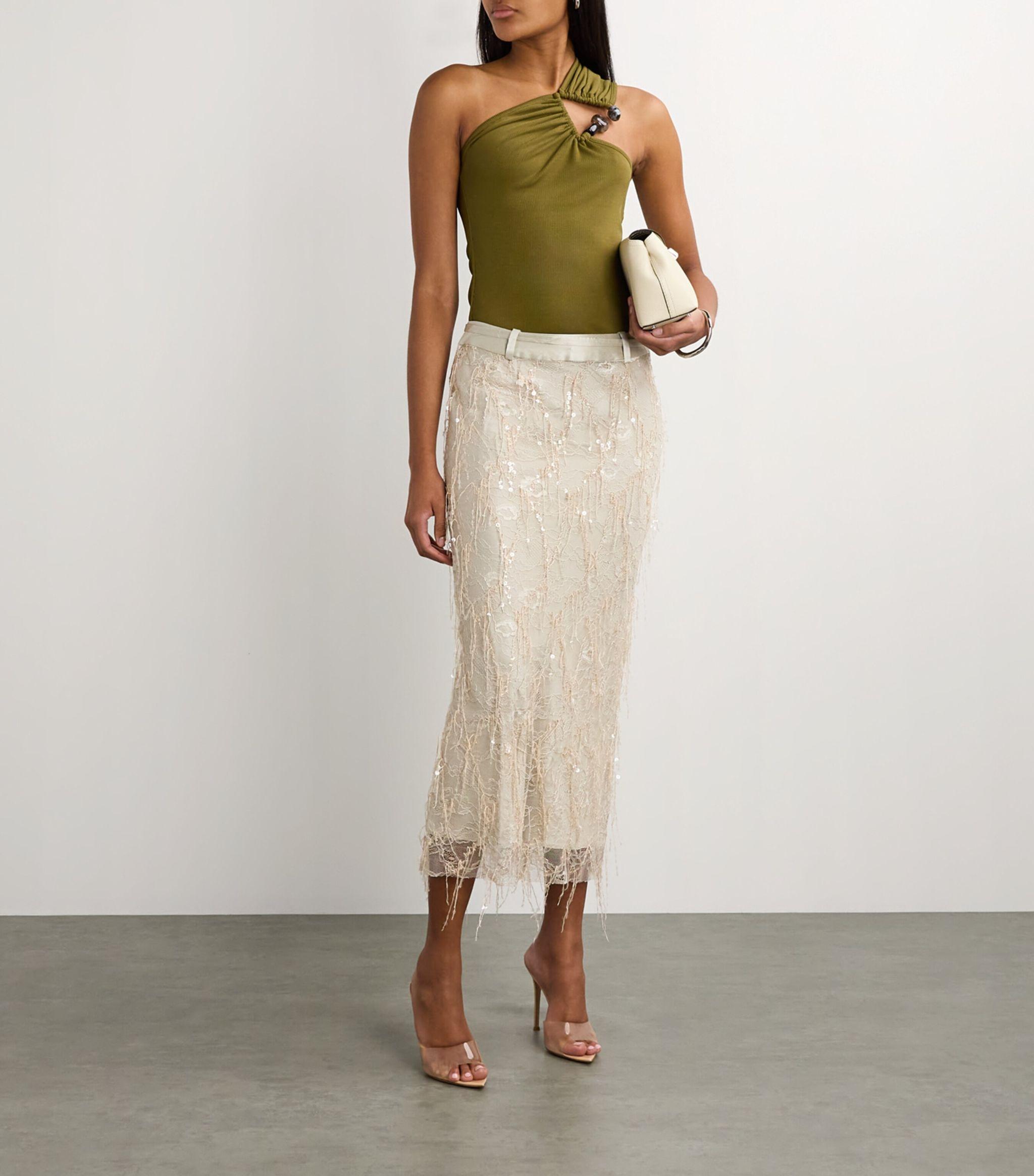 Sequinned Ivy Skirt