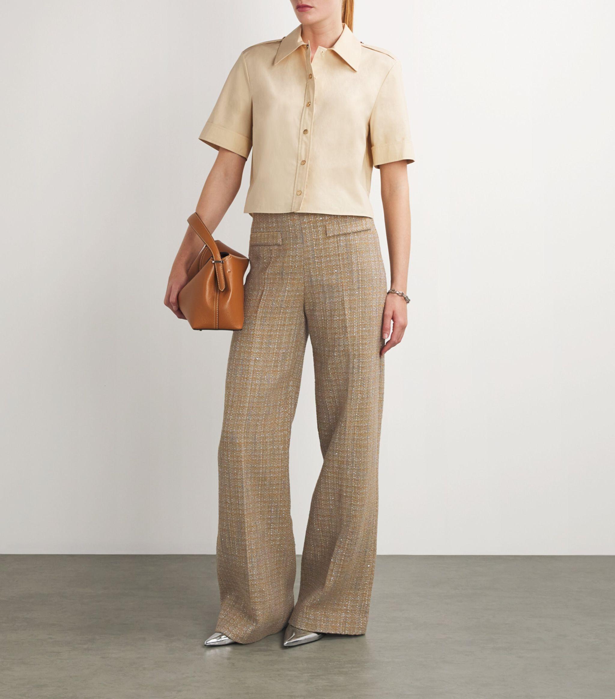 Tweed Straight Trousers