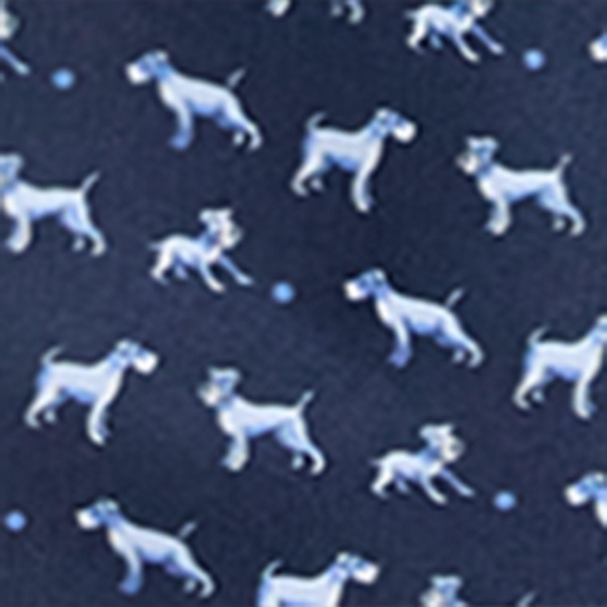 Silk Dog Print Tie